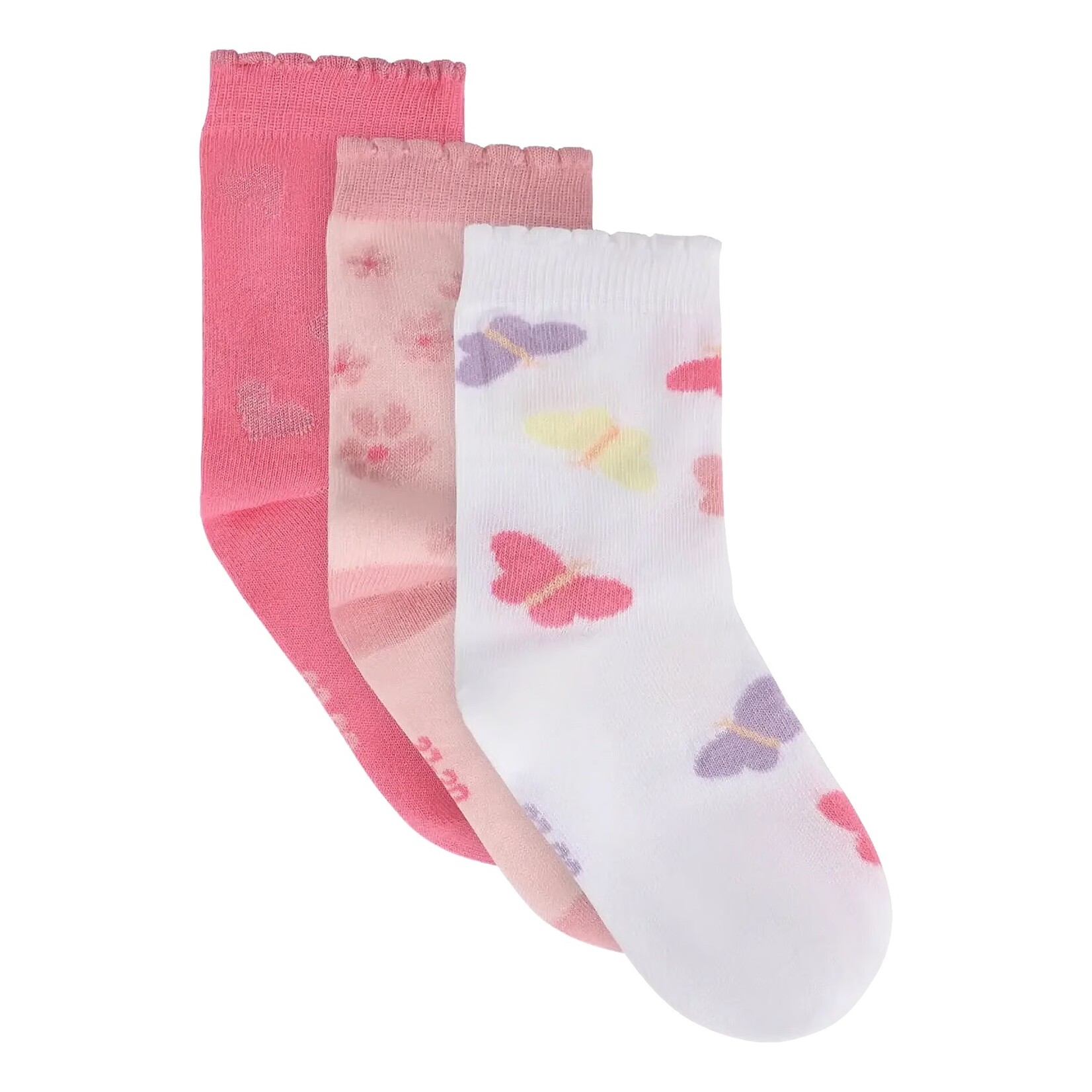 Minymo MINYMO - Pack of 3 pairs of 'Raindrops On Roses' socks