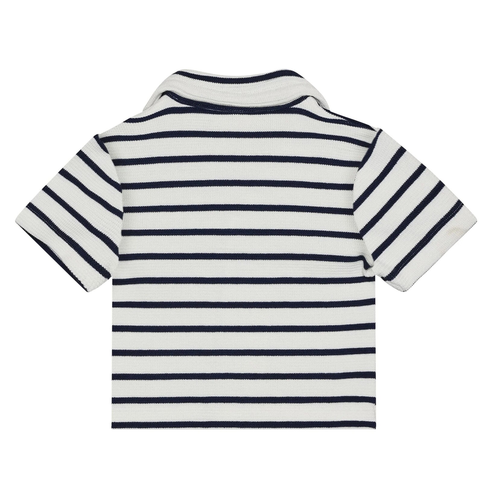 Enfant ENFANT - Chemise à manches courtes blanche avec rayure bleu