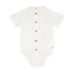 Enfant ENFANT - Cache-couche 'chemise' à manches courtes blanche
