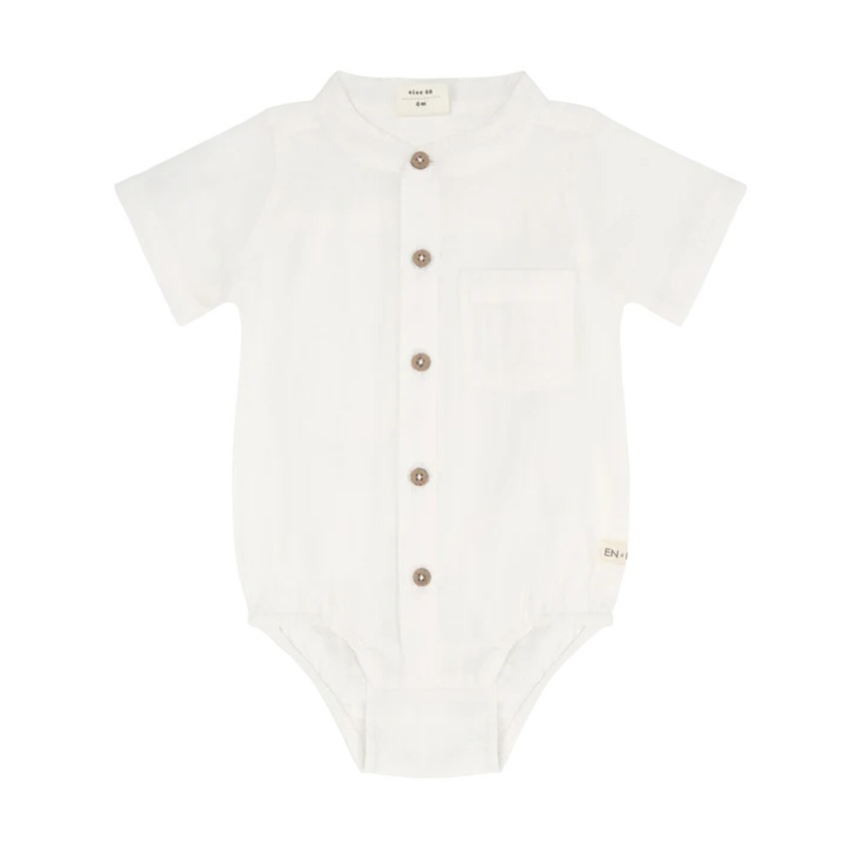 Enfant ENFANT - Cache-couche 'chemise' à manches courtes blanche