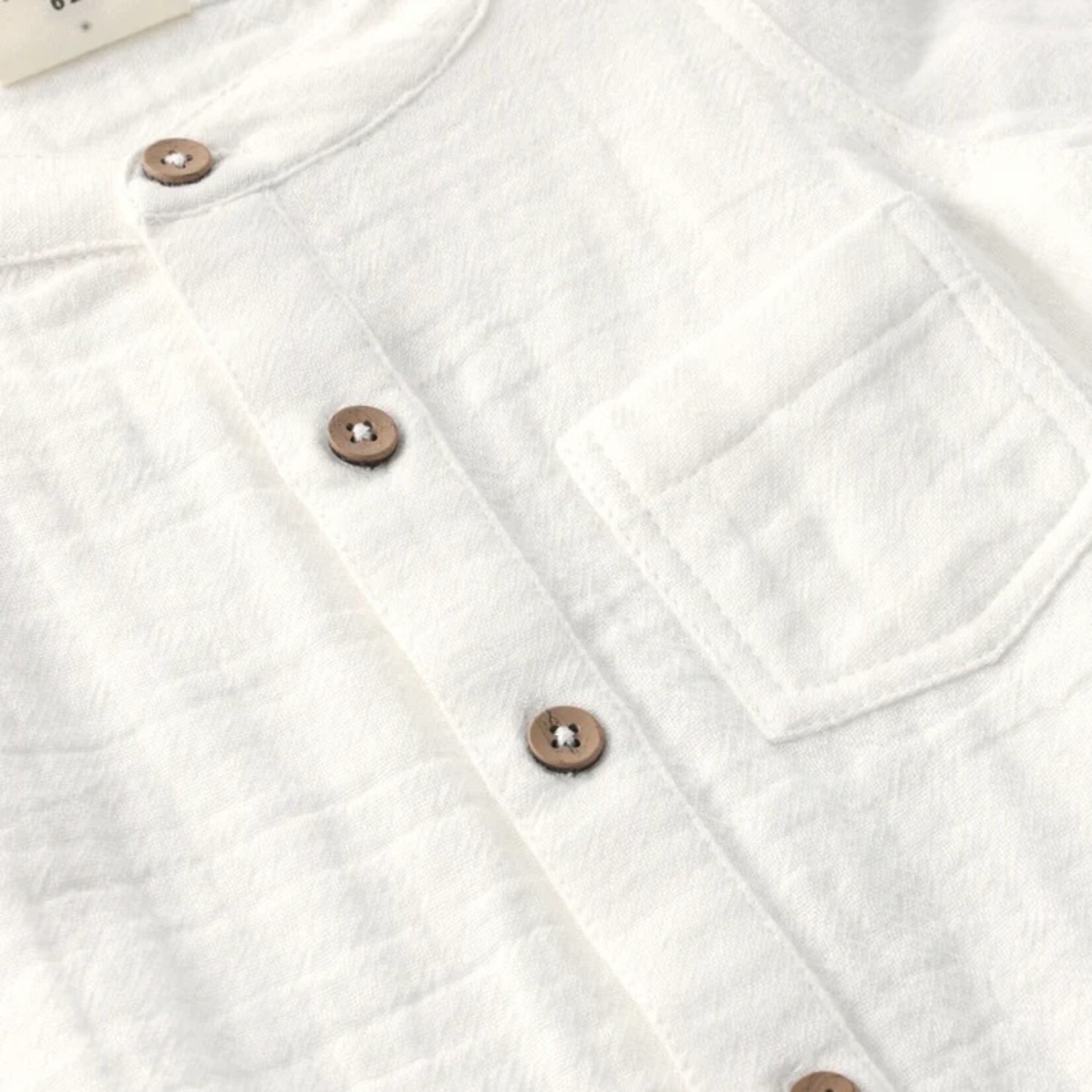 Enfant ENFANT - White short-sleeved 'shirt' onesie