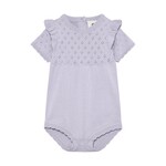Enfant ENFANT - Lilac knit romper with ruffled sleeves