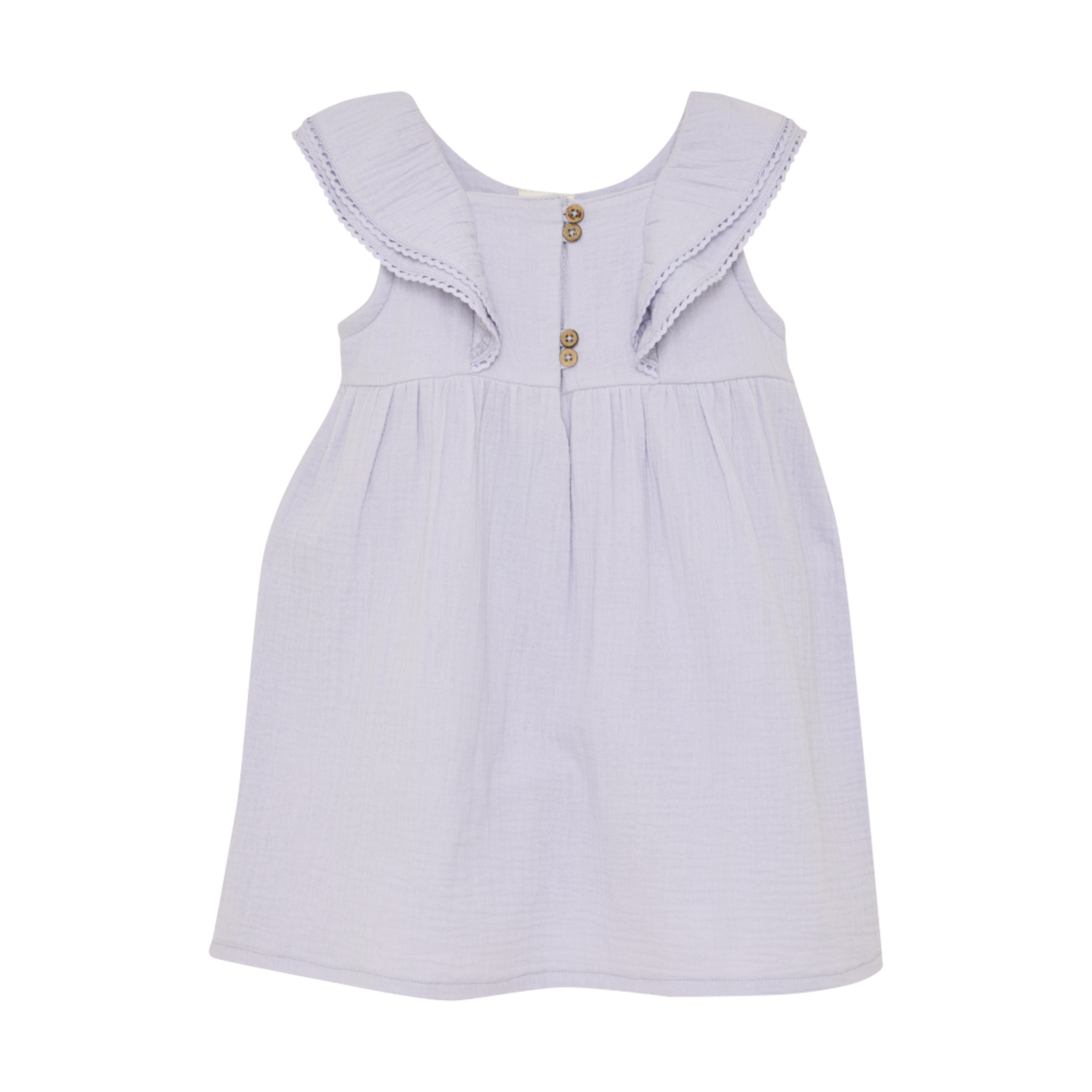 Enfant ENFANT - Robe en mousseline lilas avec volants aux épaules