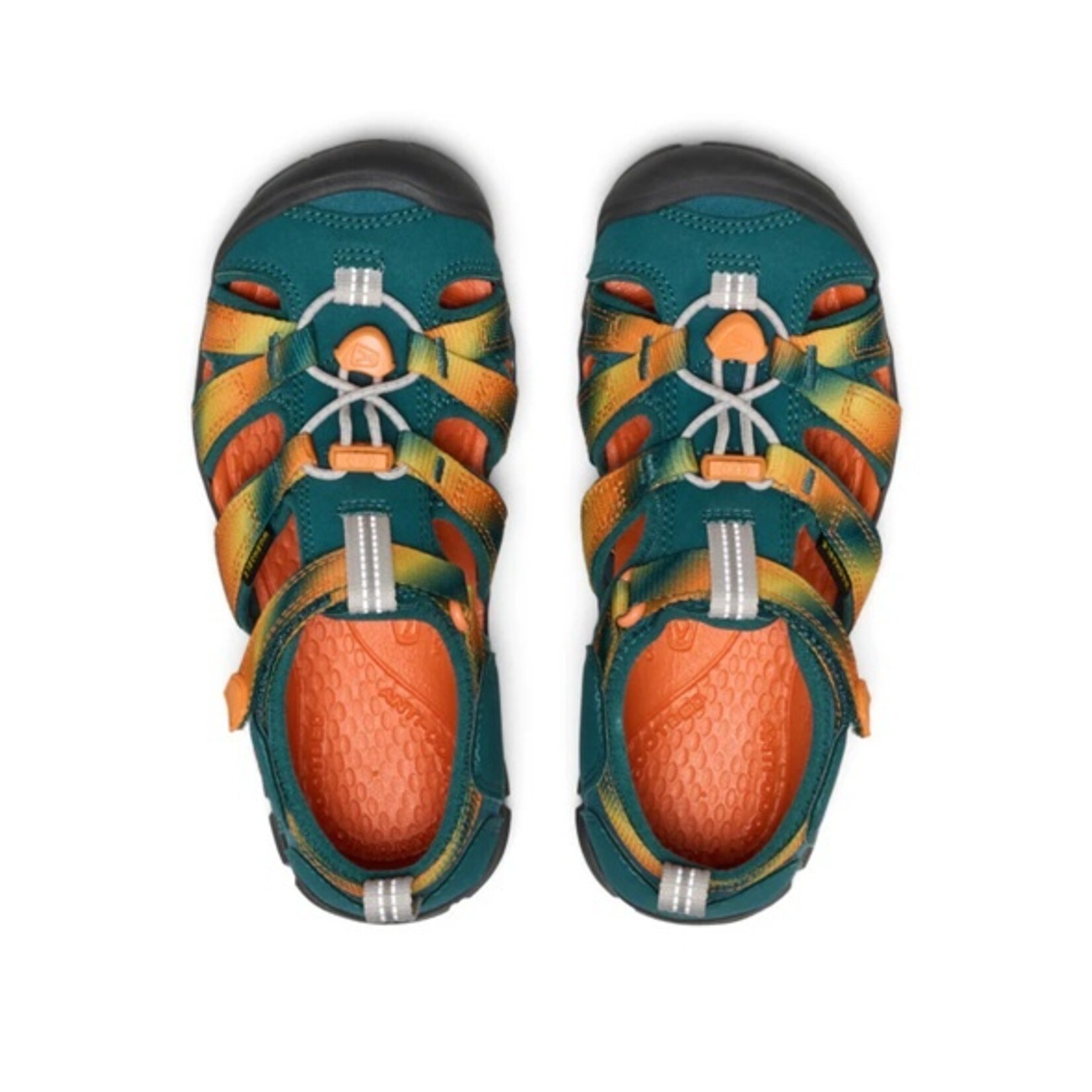 Keen KEEN - Sandales sport Seacamp effet ombré vert, jaune et orange 'Ombre Mediterranea'