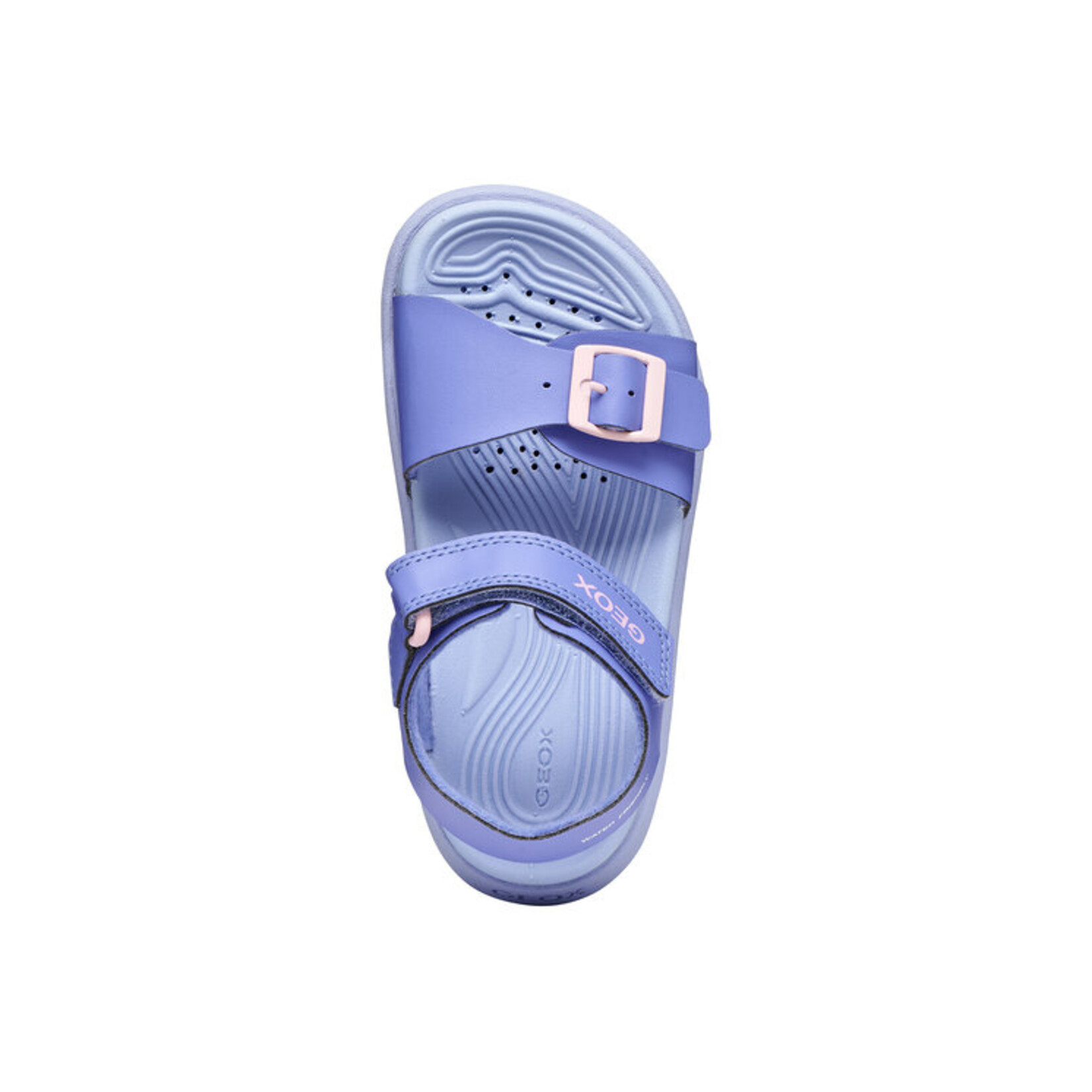 Geox  GEOX - 'J Sandal Fusbetto' Open-Toe Sandals - Dark Lilac/Pink