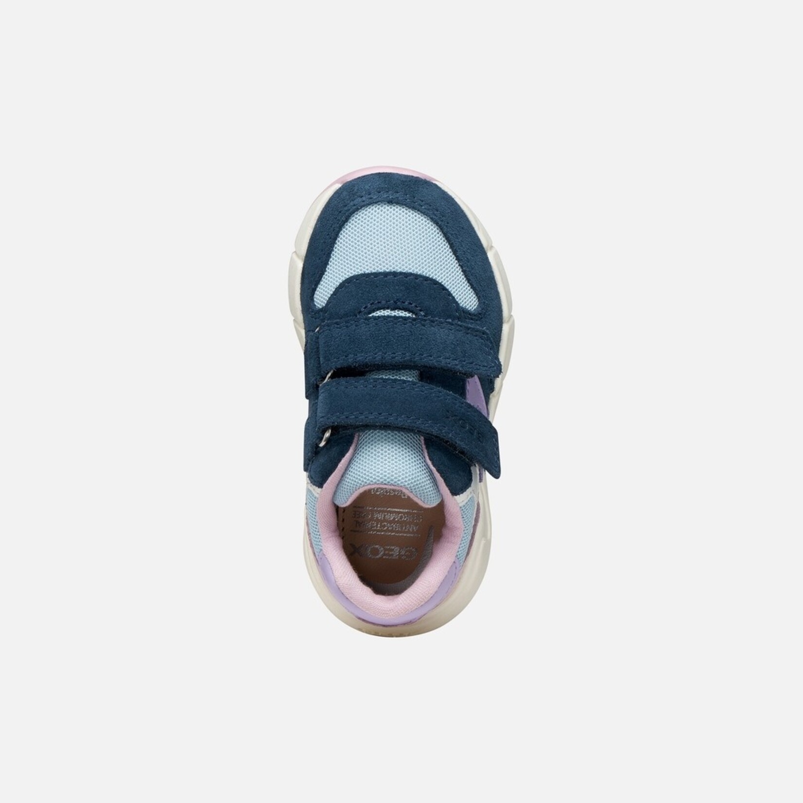 Geox GEOX - Chaussures de sport à velcro 'B Flexyper Mini - Bleu marine/Lilas'