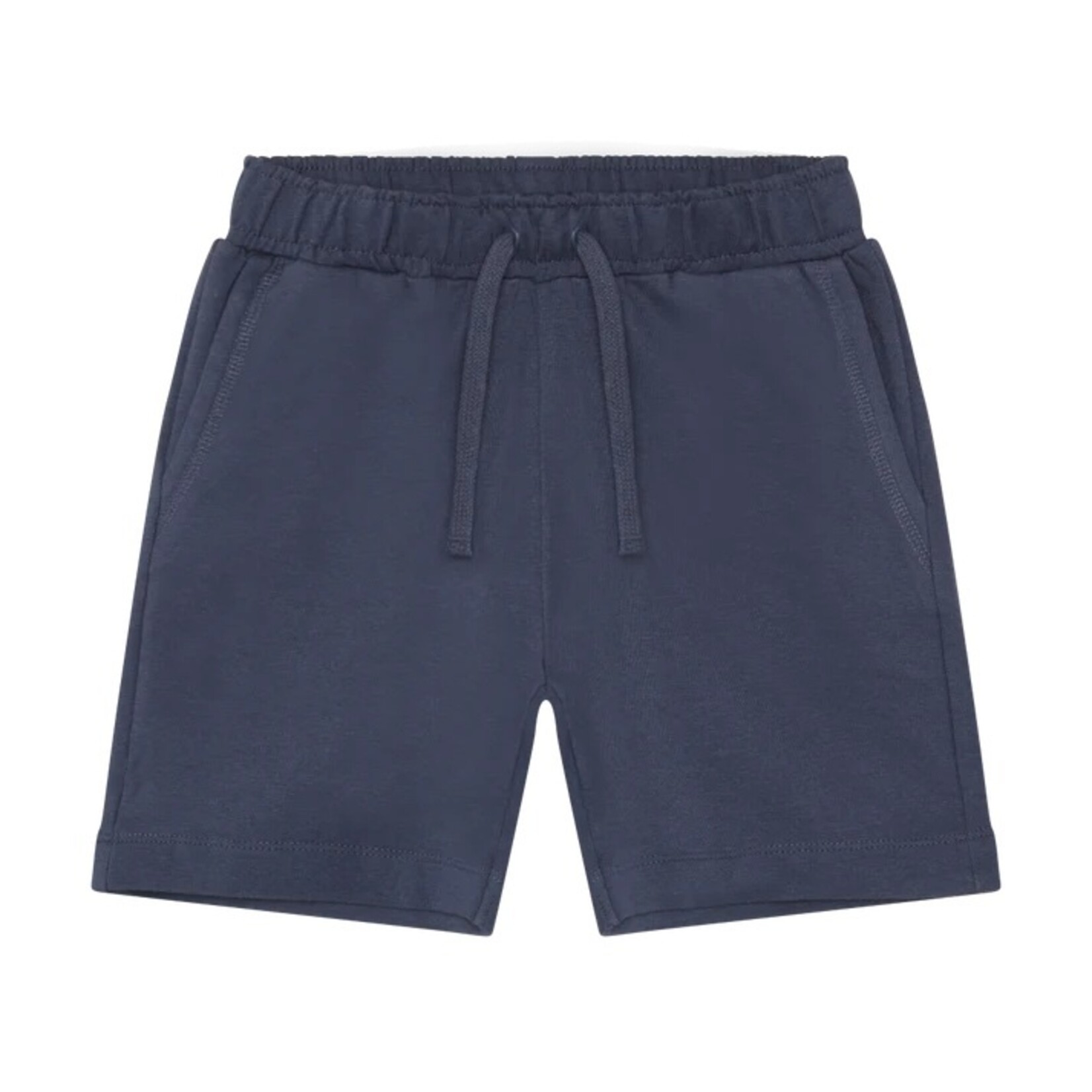 Minymo MINYMO - Duo of shorts in dark blue and blue fleece cotton with whale print