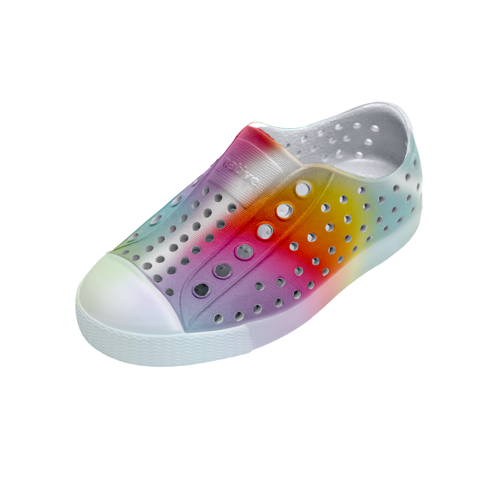Native NATIVE - Water shoes/sandals 'Jefferson Print - Shell White / Shell White / Rainbow Spray'