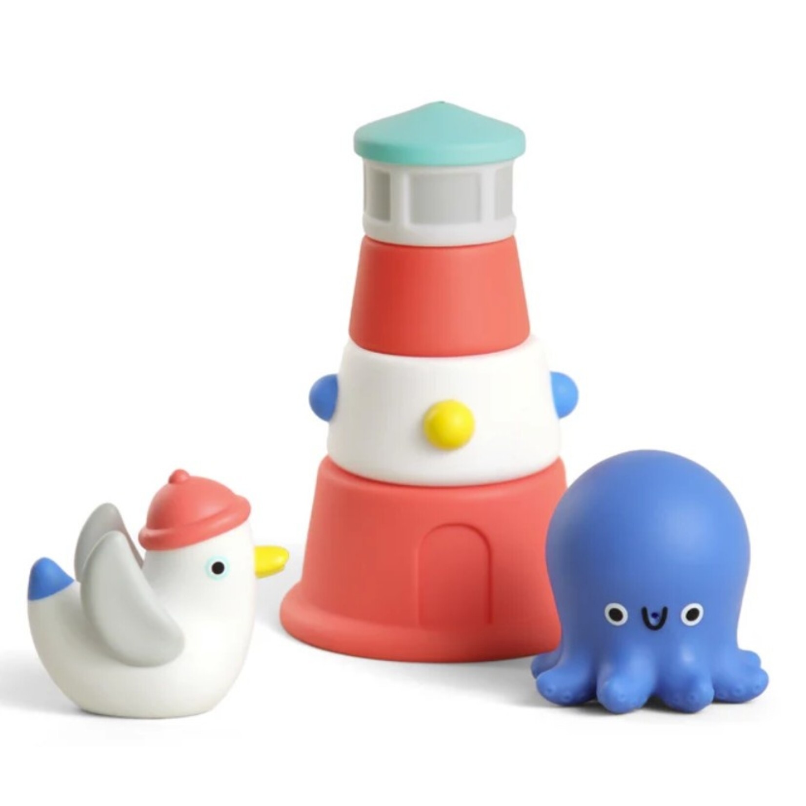 Itzy Ritzy ITZY RITZY - Coastal-themed bath toy set - 'Itzy Stack & Squirt'