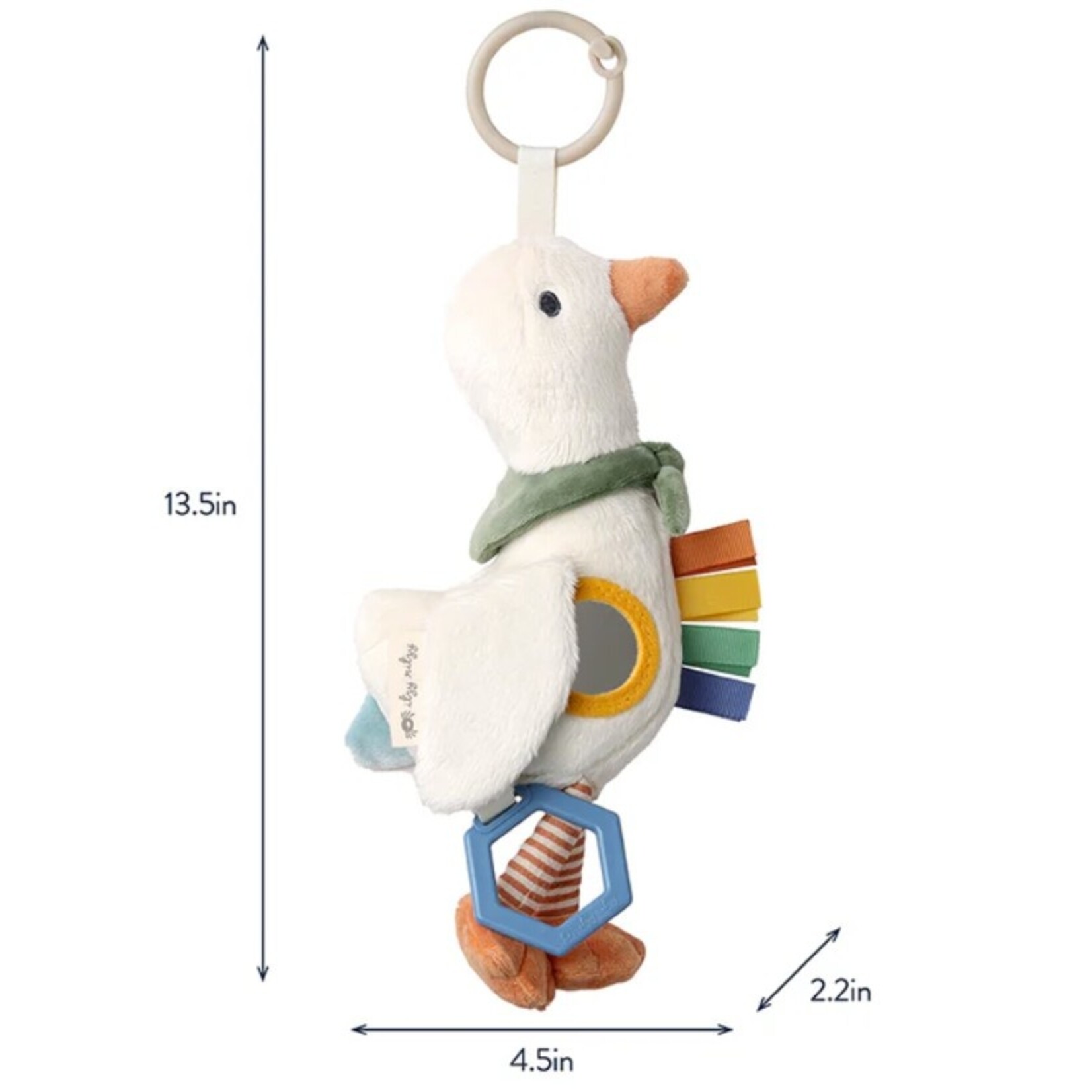Itzy Ritzy ITZY RITZY - Sensory development toy with mirror - Goose - 'Bitzy Traveler'