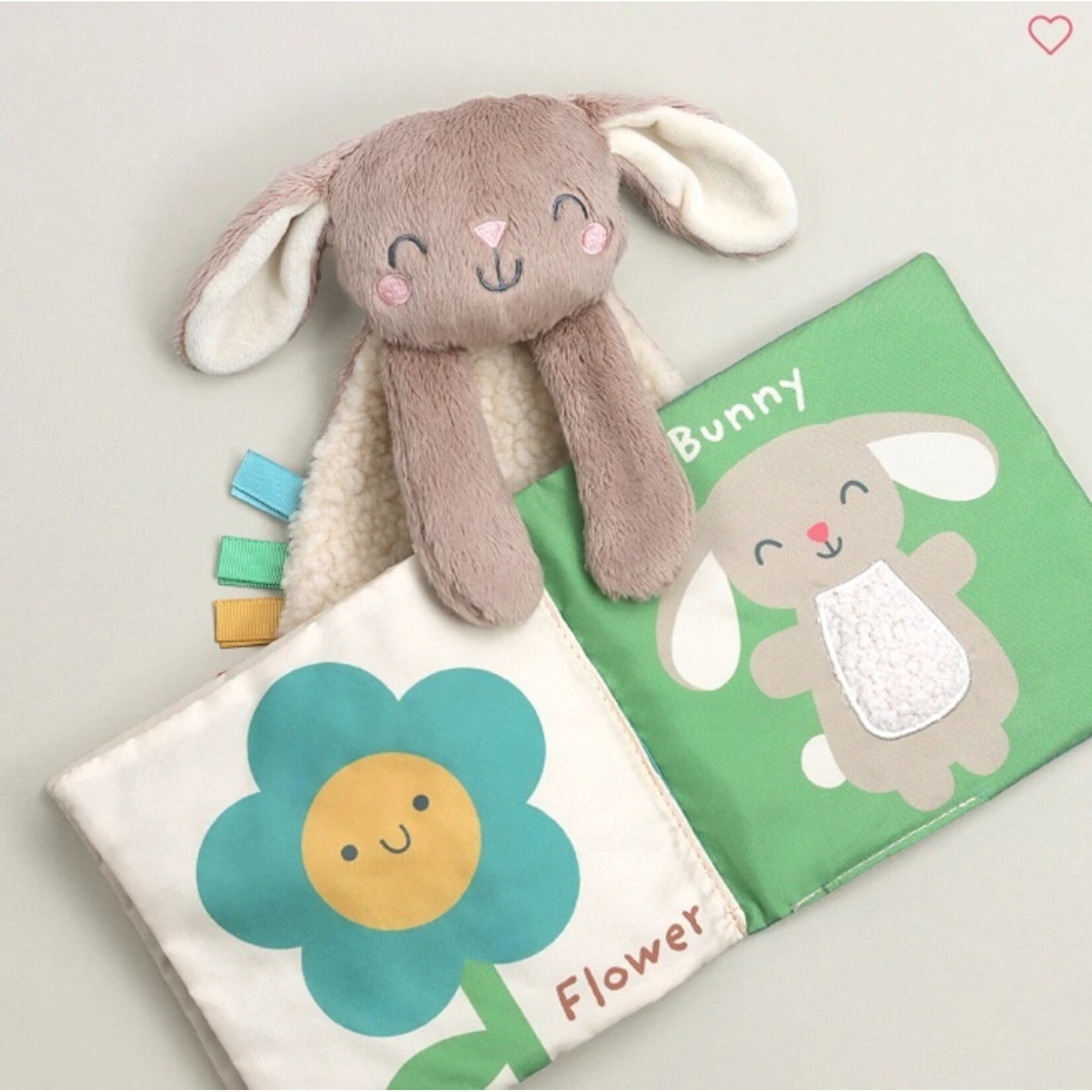 Itzy Ritzy ITZY RITZY - Gift set with plush rabbit and interactive soft book - 'Itzy Learn and Snuggle Gift Set' - In English