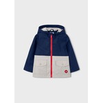 Mayoral MAYORAL - Mid-season waterproof coat in navy blue, beige and red