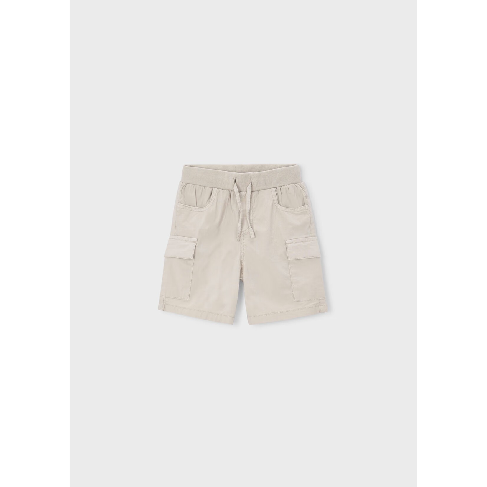 Mayoral MAYORAL- Beige cargo style Bermuda shorts