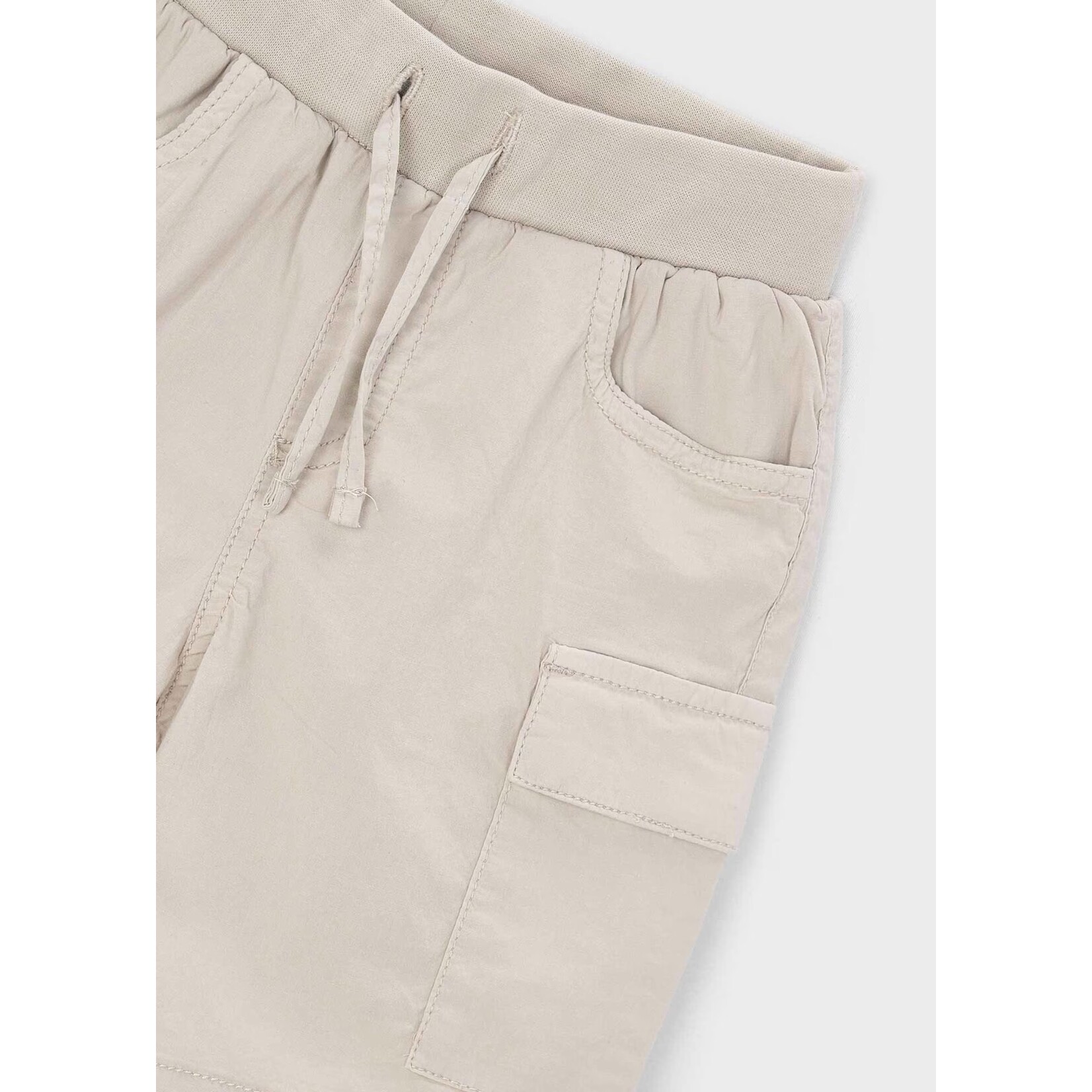 Mayoral MAYORAL- Beige cargo style Bermuda shorts