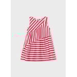 Mayoral MAYORAL - White dress with red stripes