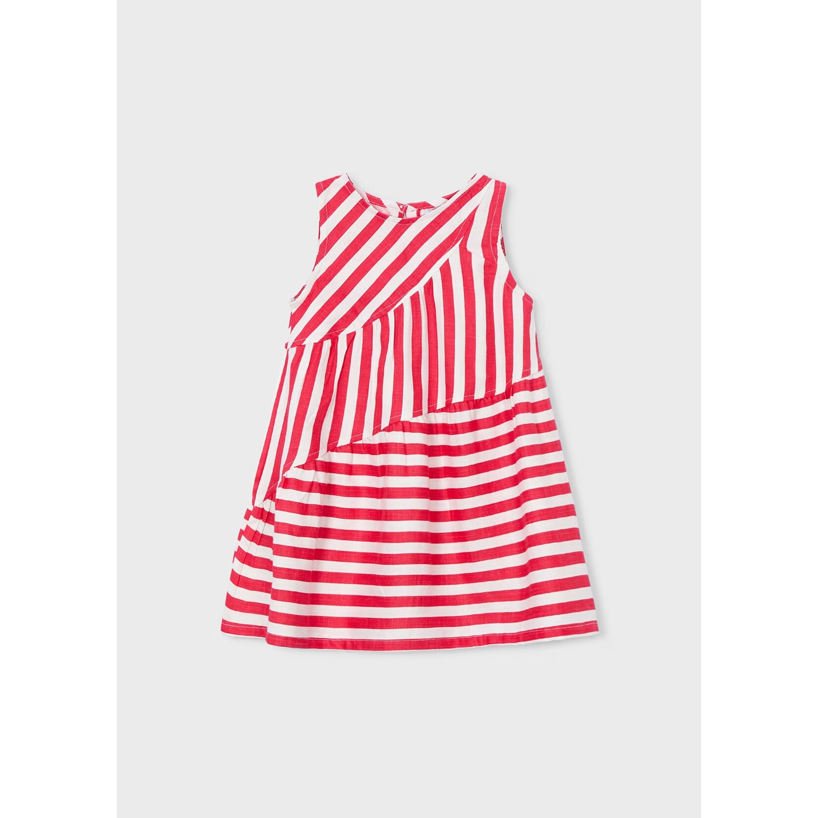 Mayoral MAYORAL - Robe blanche rayé rouge