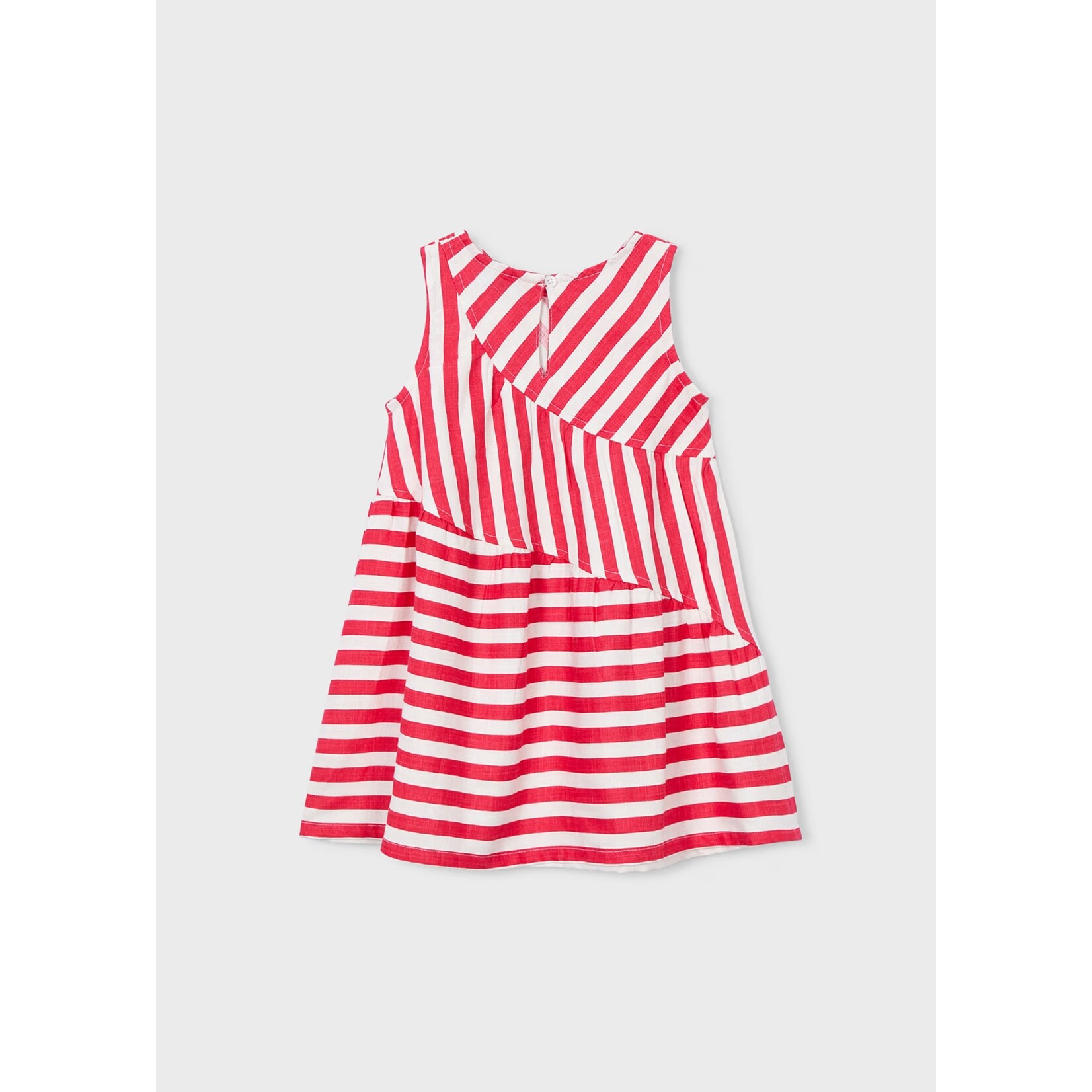 Mayoral MAYORAL - Robe blanche rayé rouge