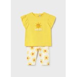 Mayoral MAYORAL - Two-piece set - Shirt with sun embroidery and sun-print leggings