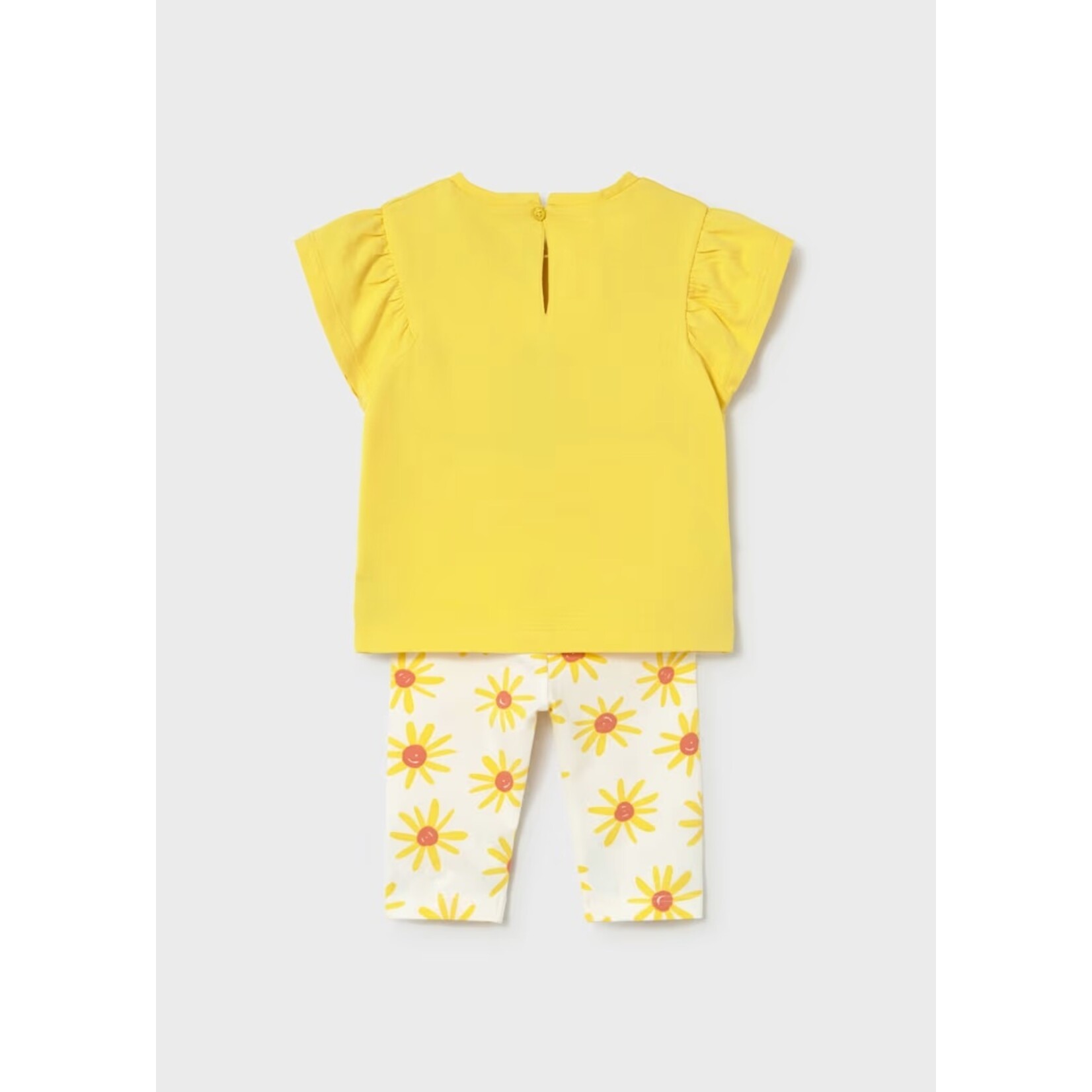 Mayoral MAYORAL - Two-piece set - Shirt with sun embroidery and sun-print leggings