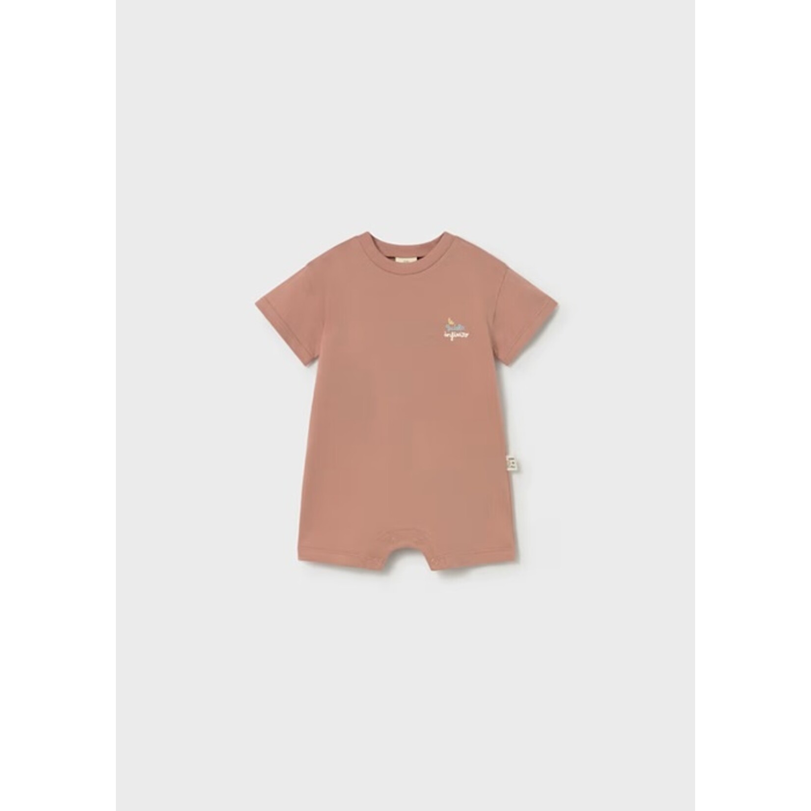 Mayoral MAYORAL - Earth red romper with kite and writing 'Te quiero infinito'