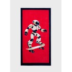 Mayoral MAYORAL - Red beach towel with robot print