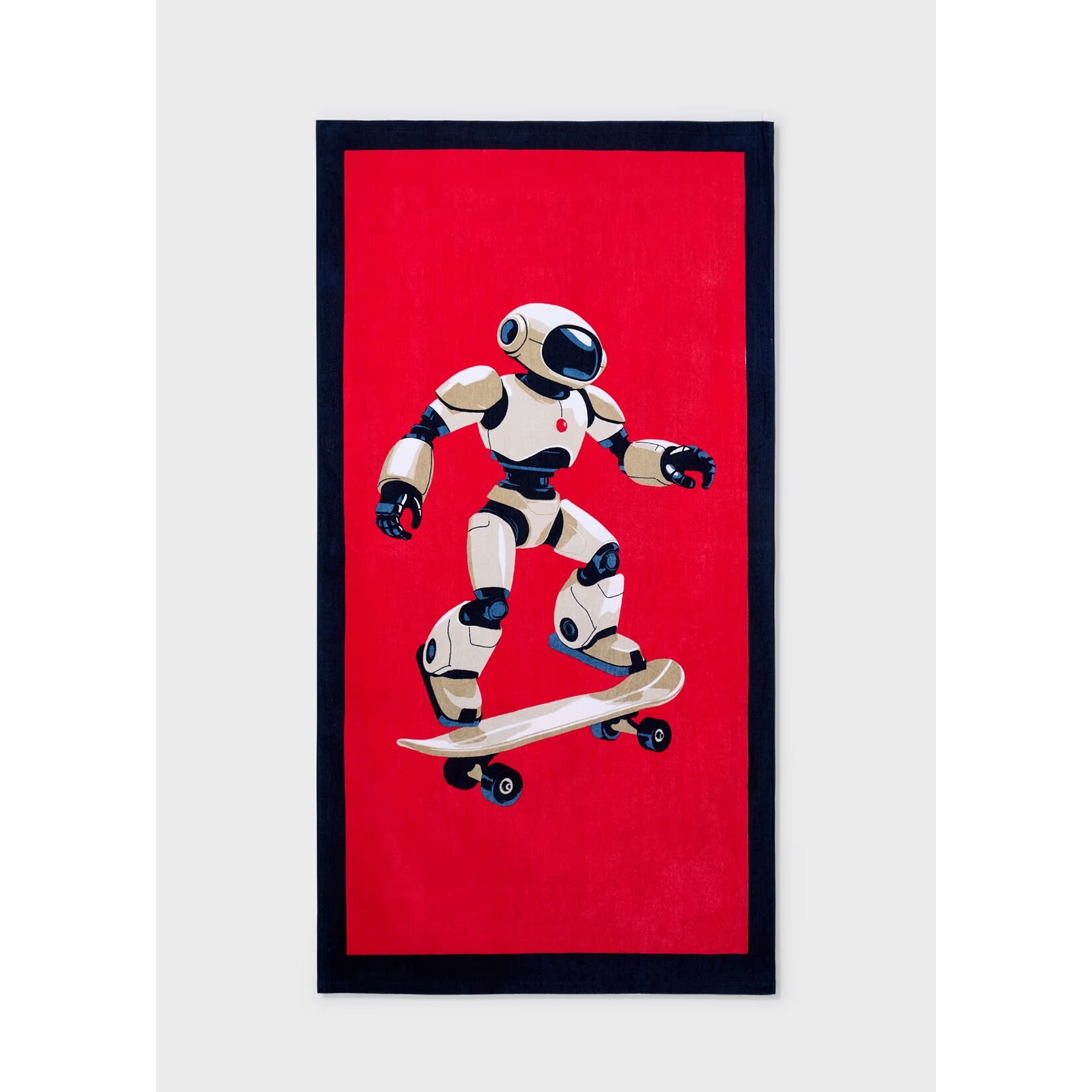Mayoral MAYORAL - Red beach towel with robot print