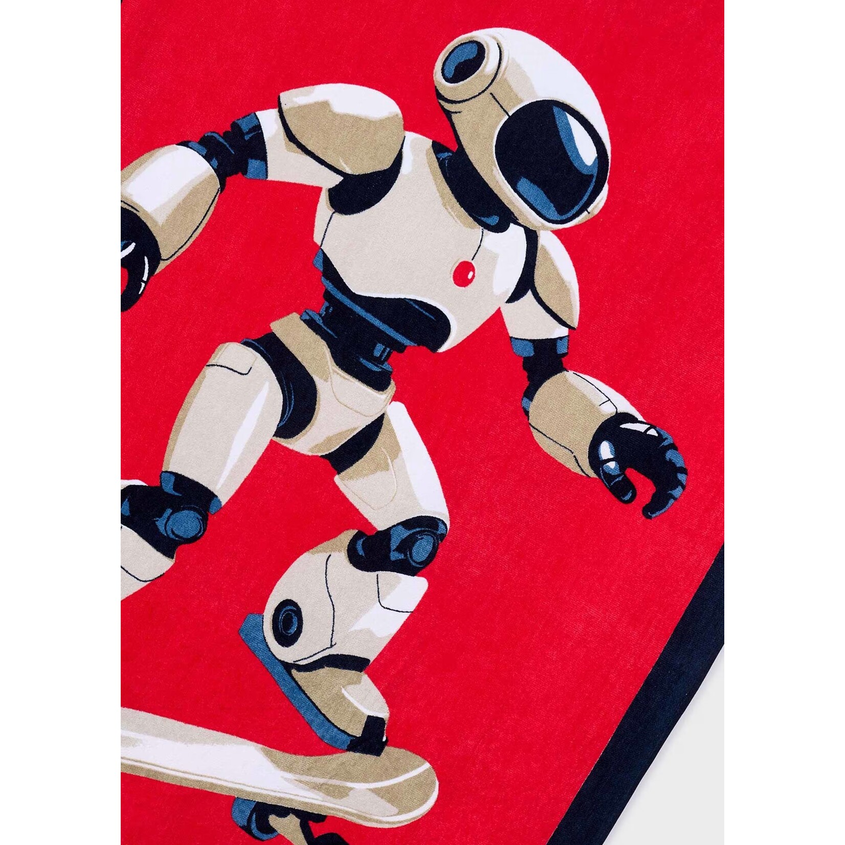 Mayoral MAYORAL - Red beach towel with robot print