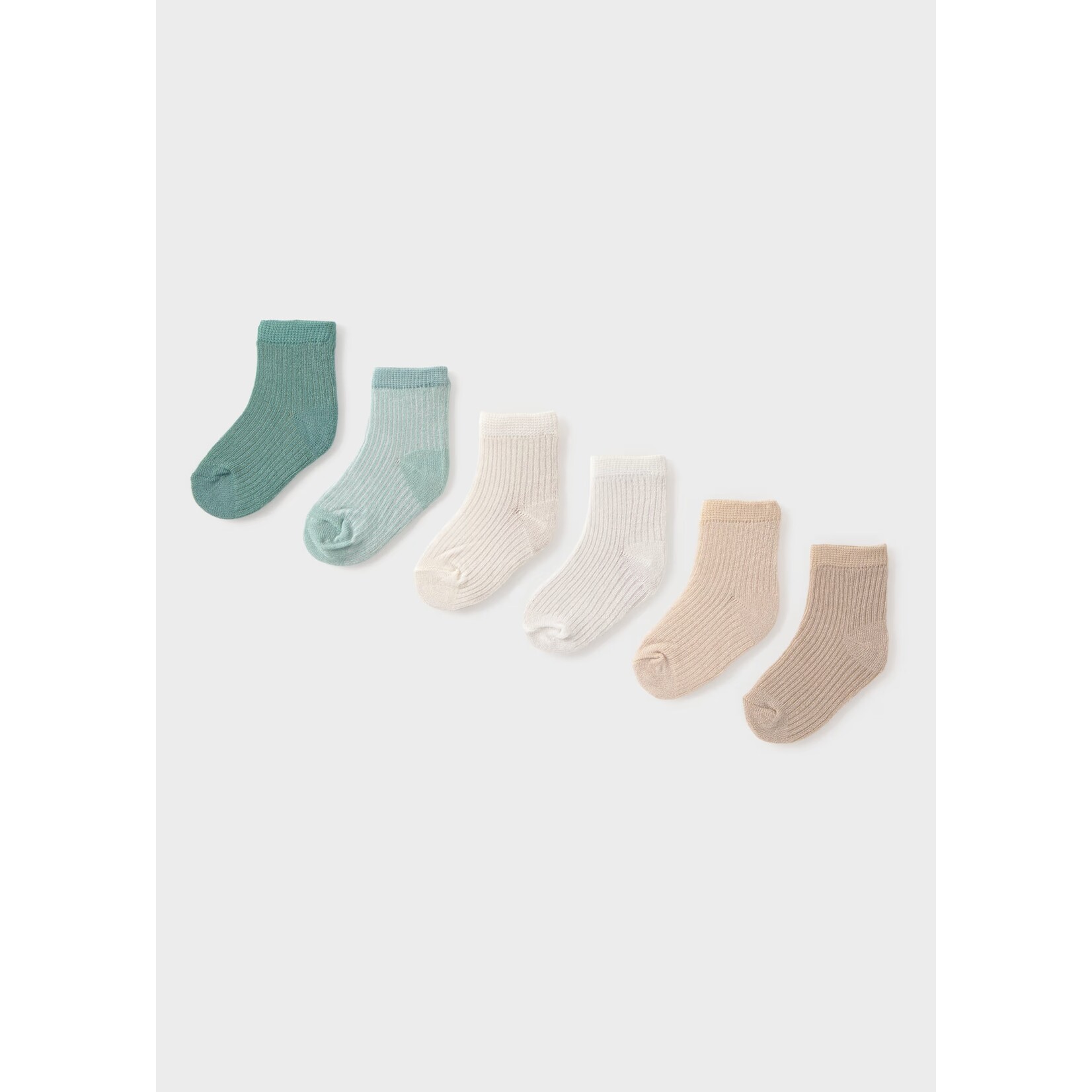 Mayoral MAYORAL - Lot de 6 paires de chaussettes pour bébé 'Vert et beige'