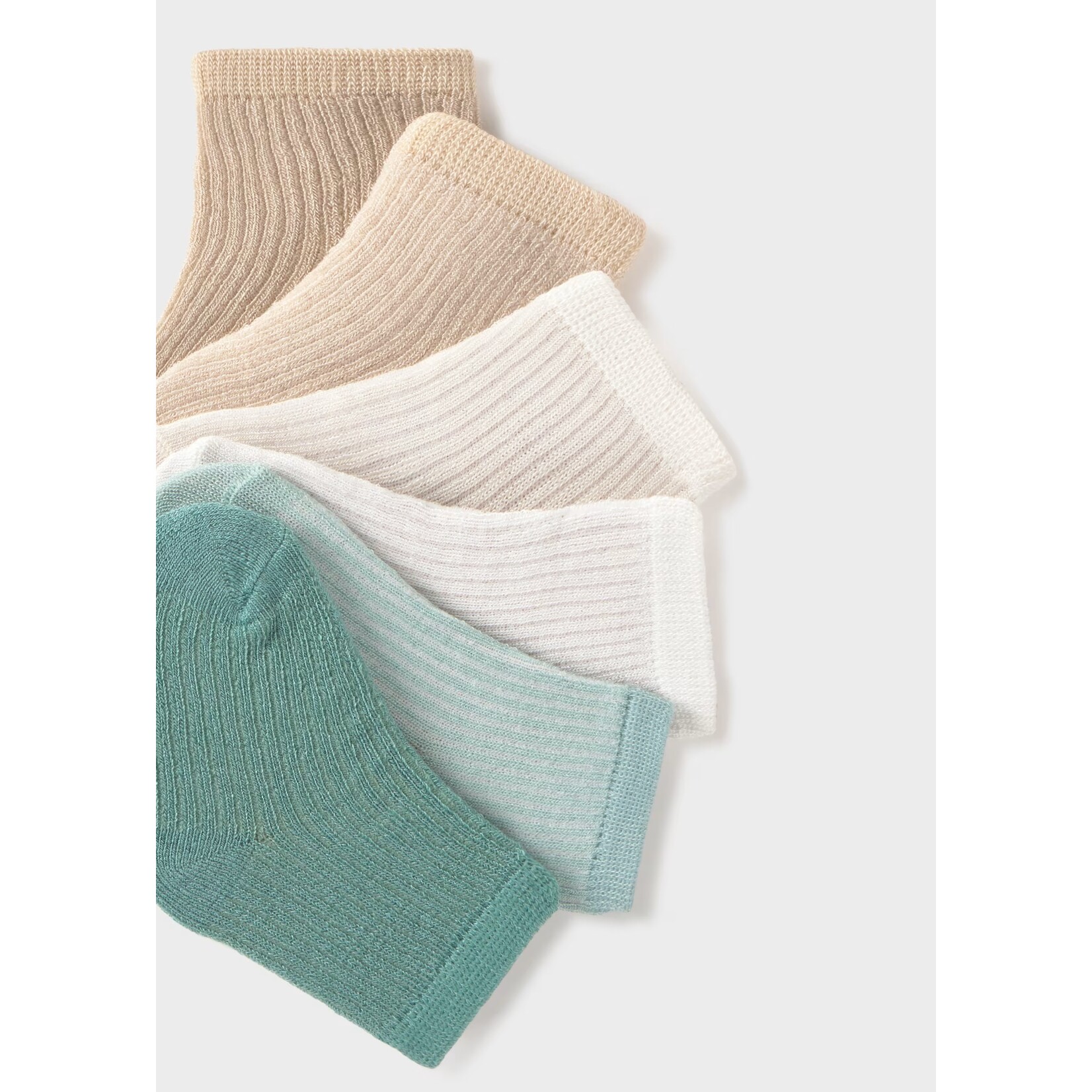 Mayoral MAYORAL - Lot de 6 paires de chaussettes pour bébé 'Vert et beige'