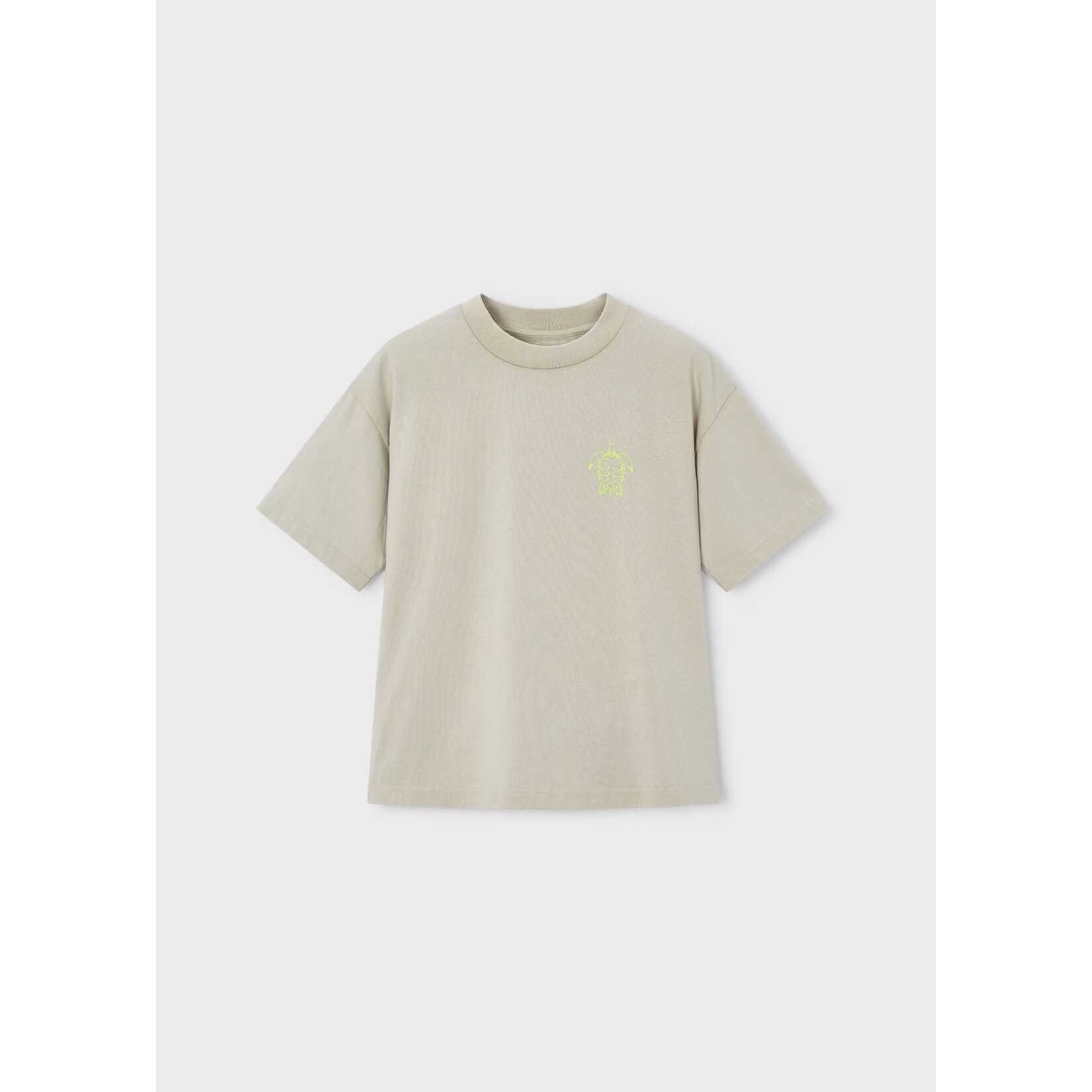 Mayoral MAYORAL - T-shirt olive clair avec imprimé de tortue vert fluo 'Boston Kids'