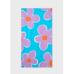 Mayoral MAYORAL - Blue beach towel with lilac flower print