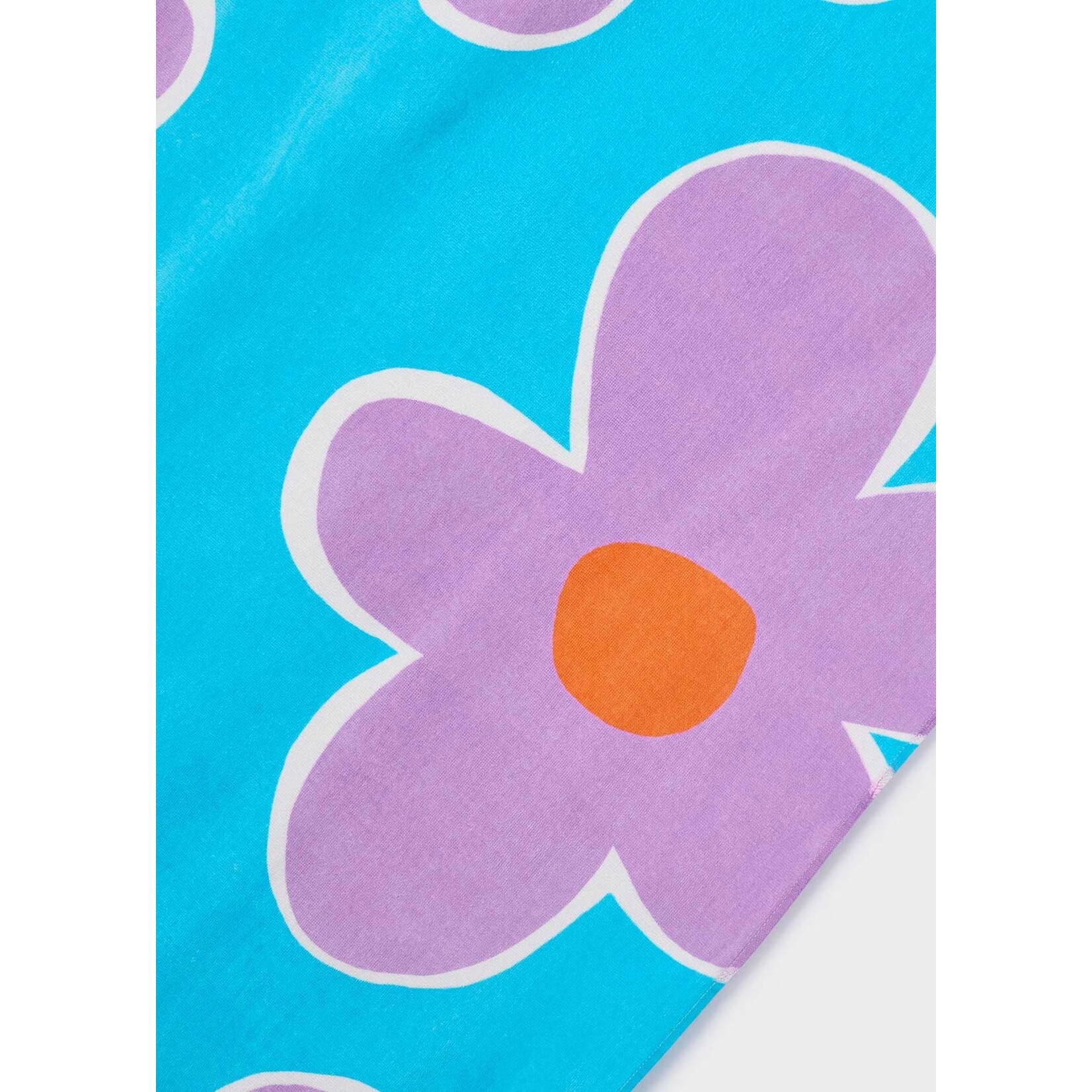 Mayoral MAYORAL - Blue beach towel with lilac flower print