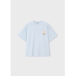Mayoral MAYORAL - T-shirt bleu ciel avec imprimé de paysage 'Boston Kids'