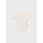 Mayoral MAYORAL - Cache-couche côtelé blanc avec empreintes de pattes de canard beiges