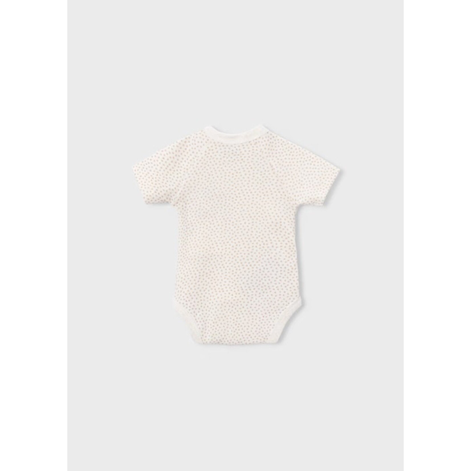 Mayoral MAYORAL - White bodysuit with beige duck paw prints