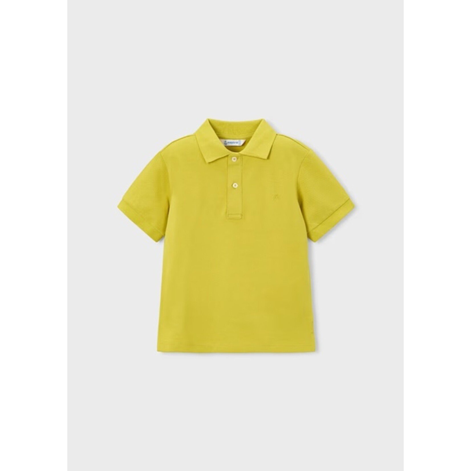 Mayoral MAYORAL - Basic lightweight short-sleeved polo shirt in light olive green