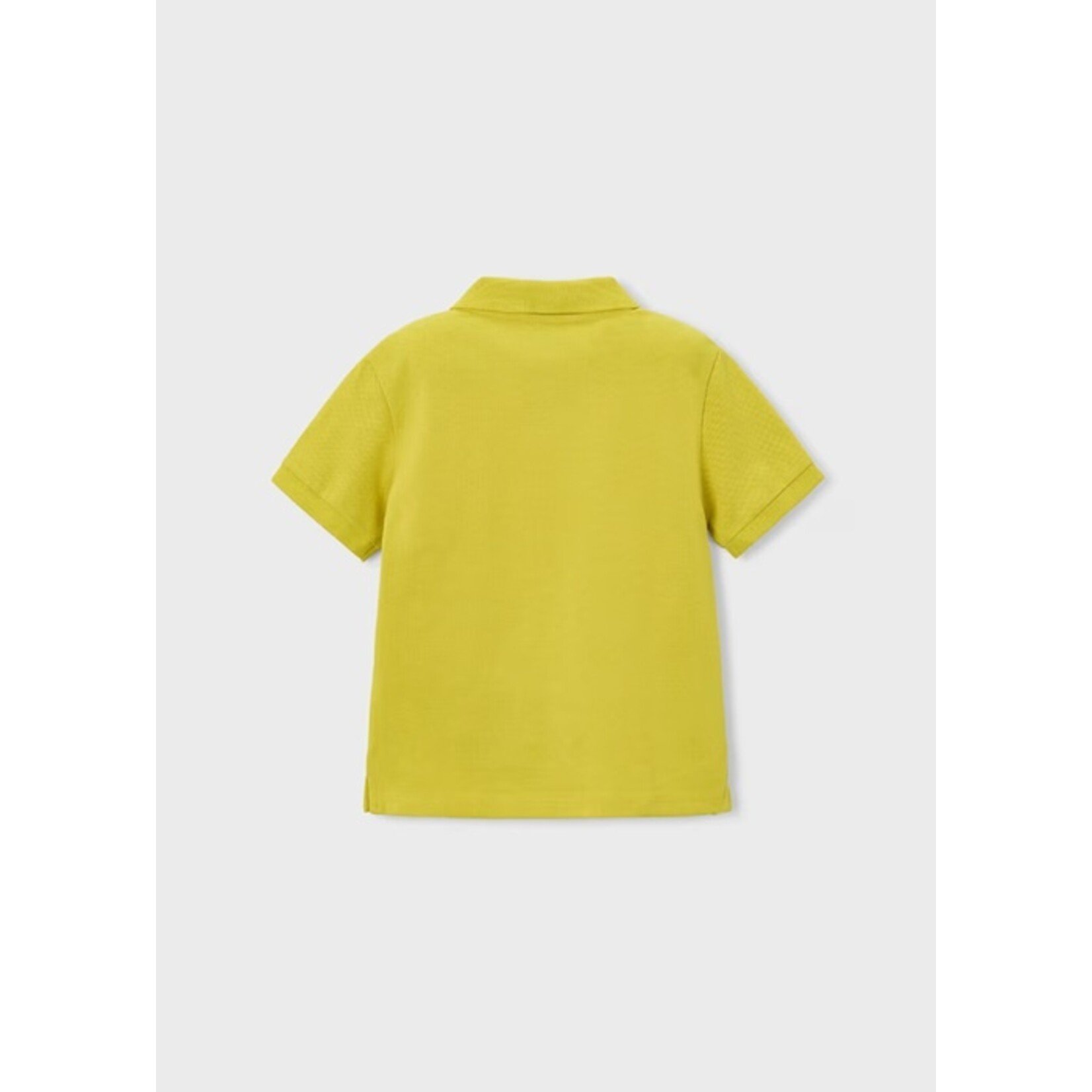 Mayoral MAYORAL - Basic lightweight short-sleeved polo shirt in light olive green