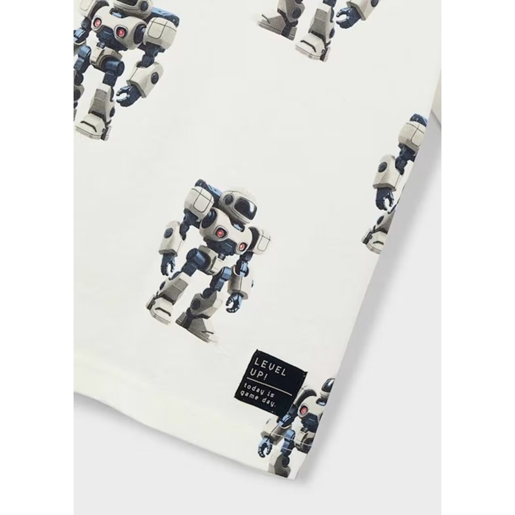 Mayoral MAYORAL - White short-sleeved T-shirt with robot print
