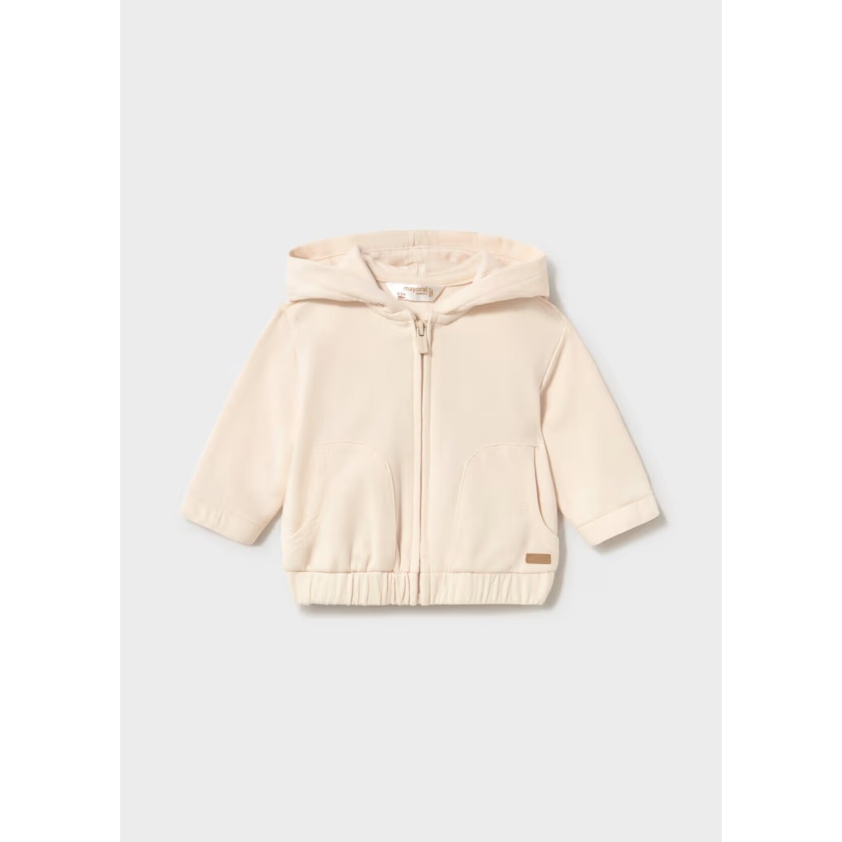 Mayoral MAYORAL - Veste beige à capuche et fermeture éclair