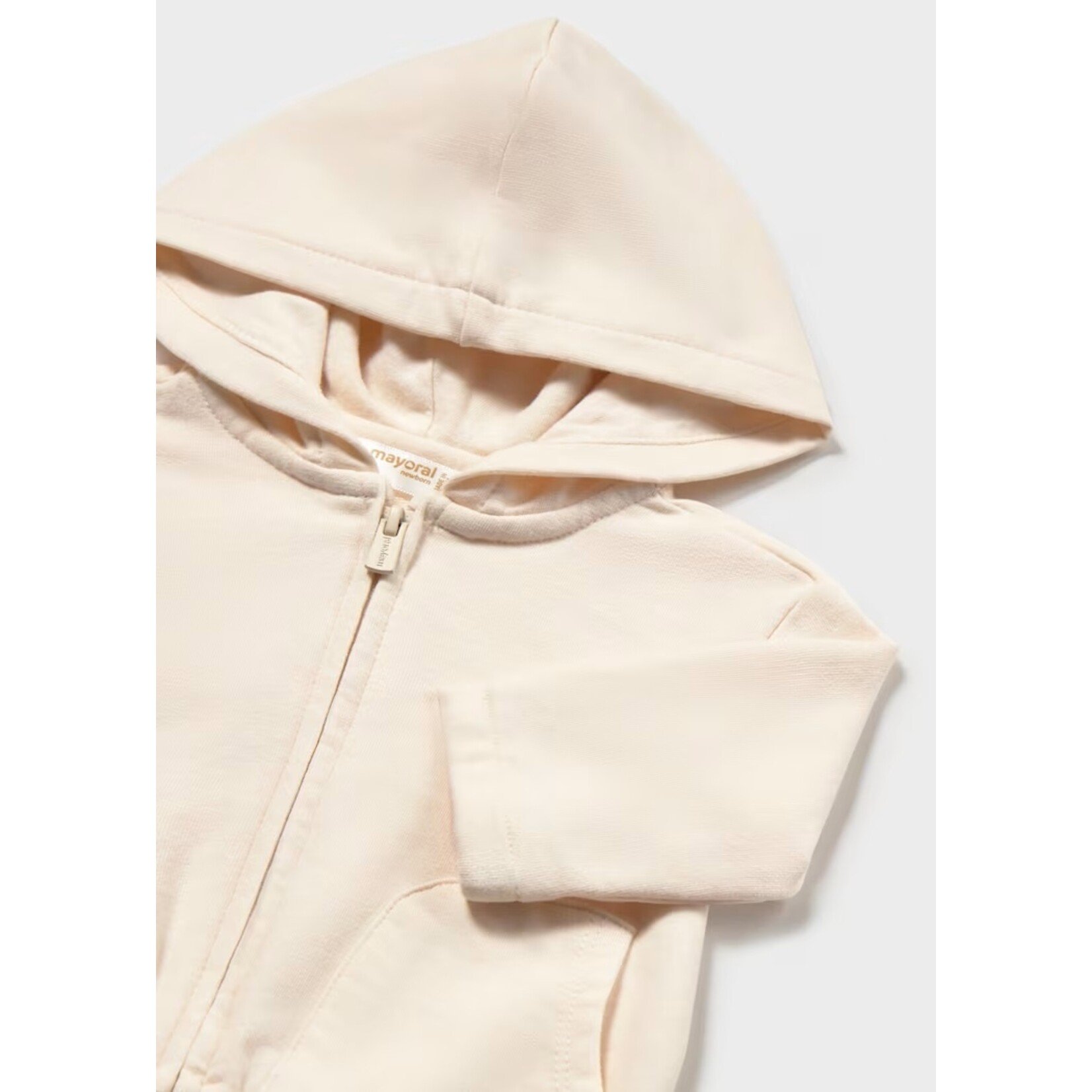 Mayoral MAYORAL - Beige jacket with hood and zip