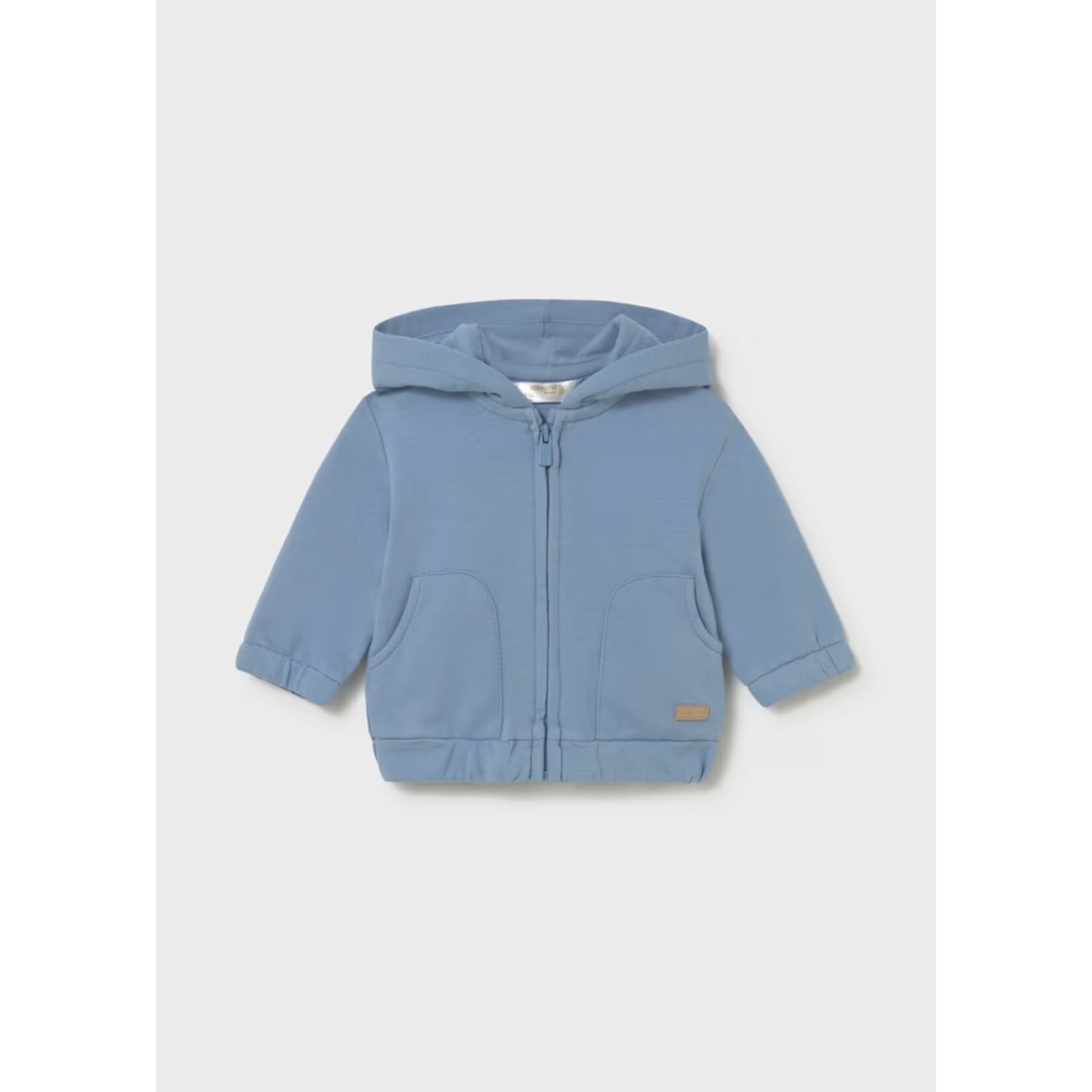 Mayoral MAYORAL - Veste bleu poudrée à capuche et fermeture éclair