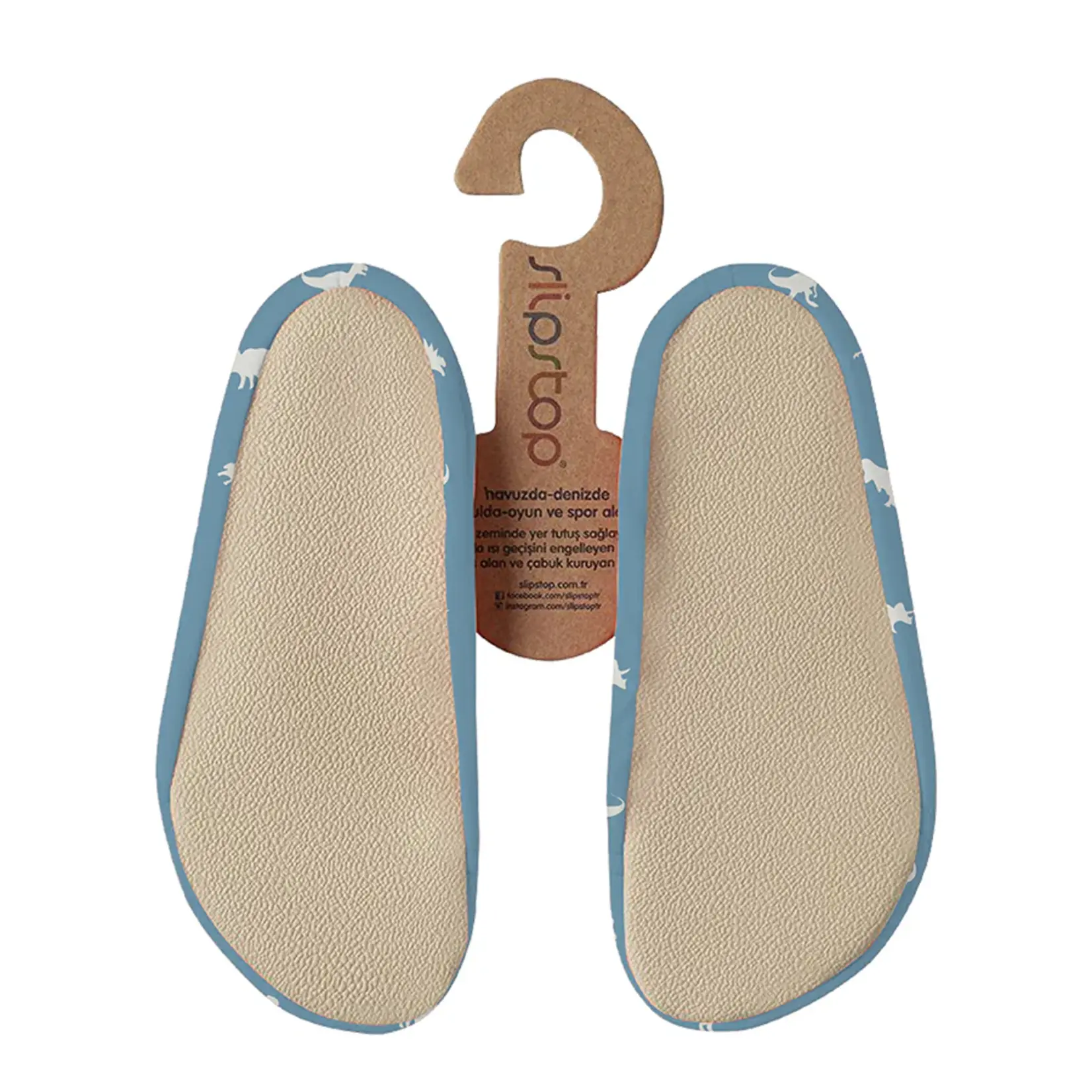 SlipStop SLIPSTOP - Chaussons aquatiques antidérapants 'Dino petrol'