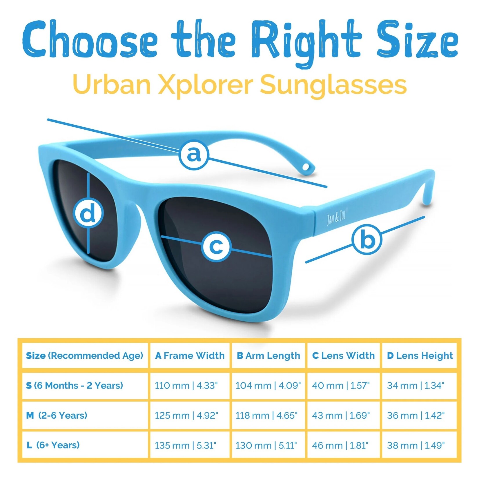 JAN&JUL JAN&JUL - Kids Urban Polarized Sunglasses  - Black