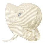 JAN&JUL JAN&JUL - Chapeau d'été en coton rayé beige