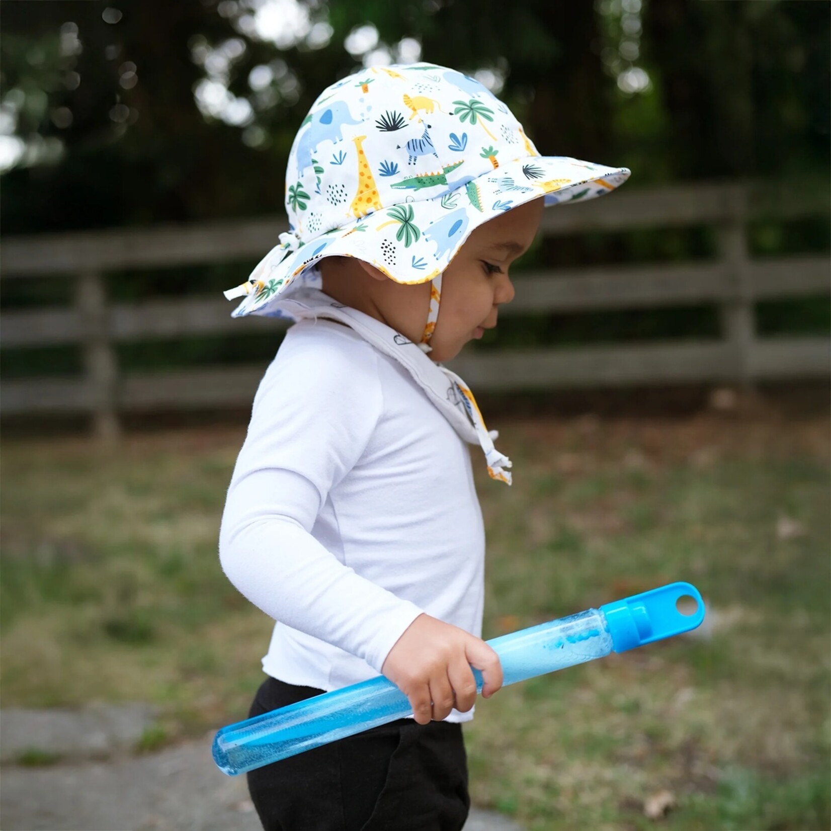 JAN&JUL JAN&JUL - White cotton summer hat 'Safari'