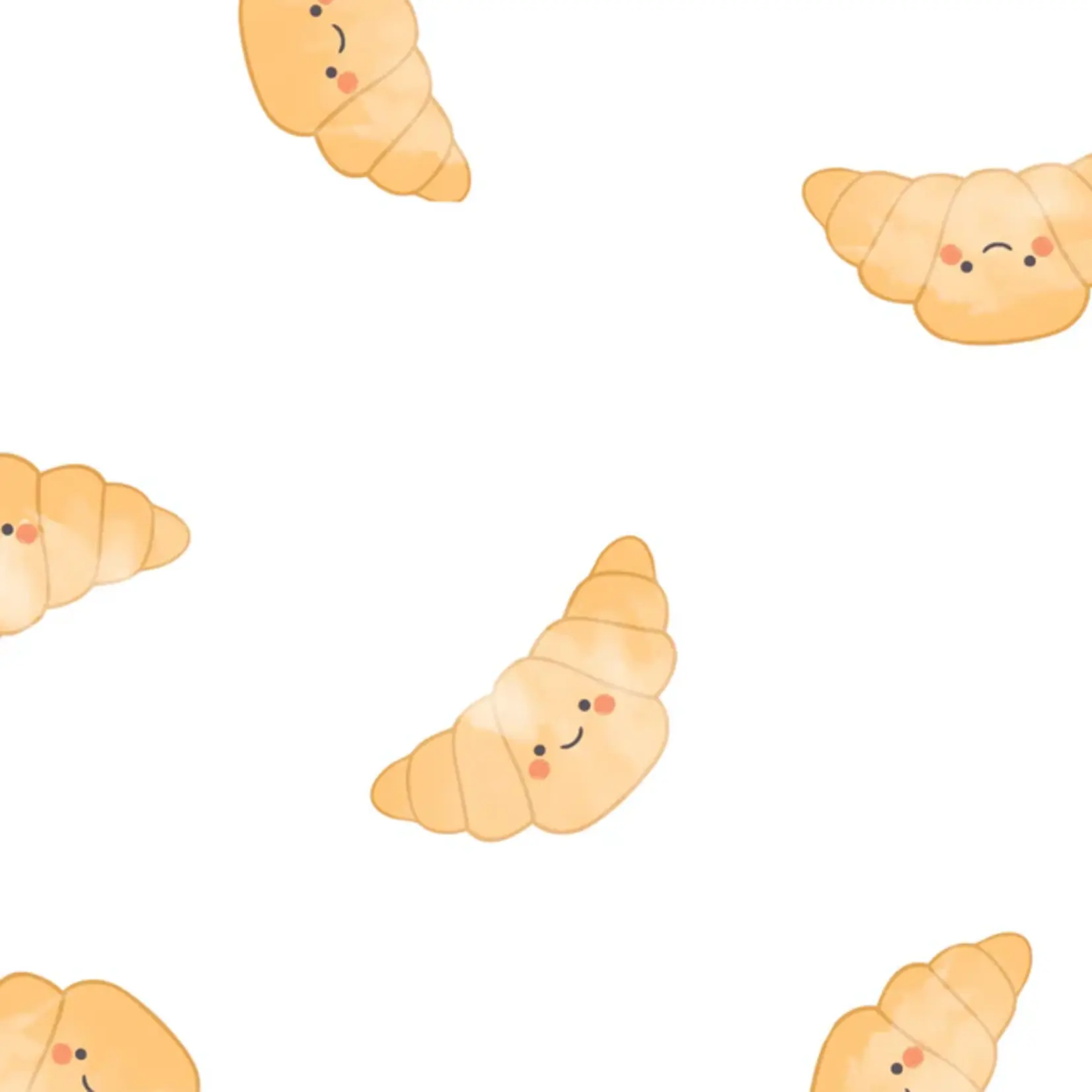 Perlimpinpin PERLIMPINPIN - 'Croissants' Cotton Muslin Blanket