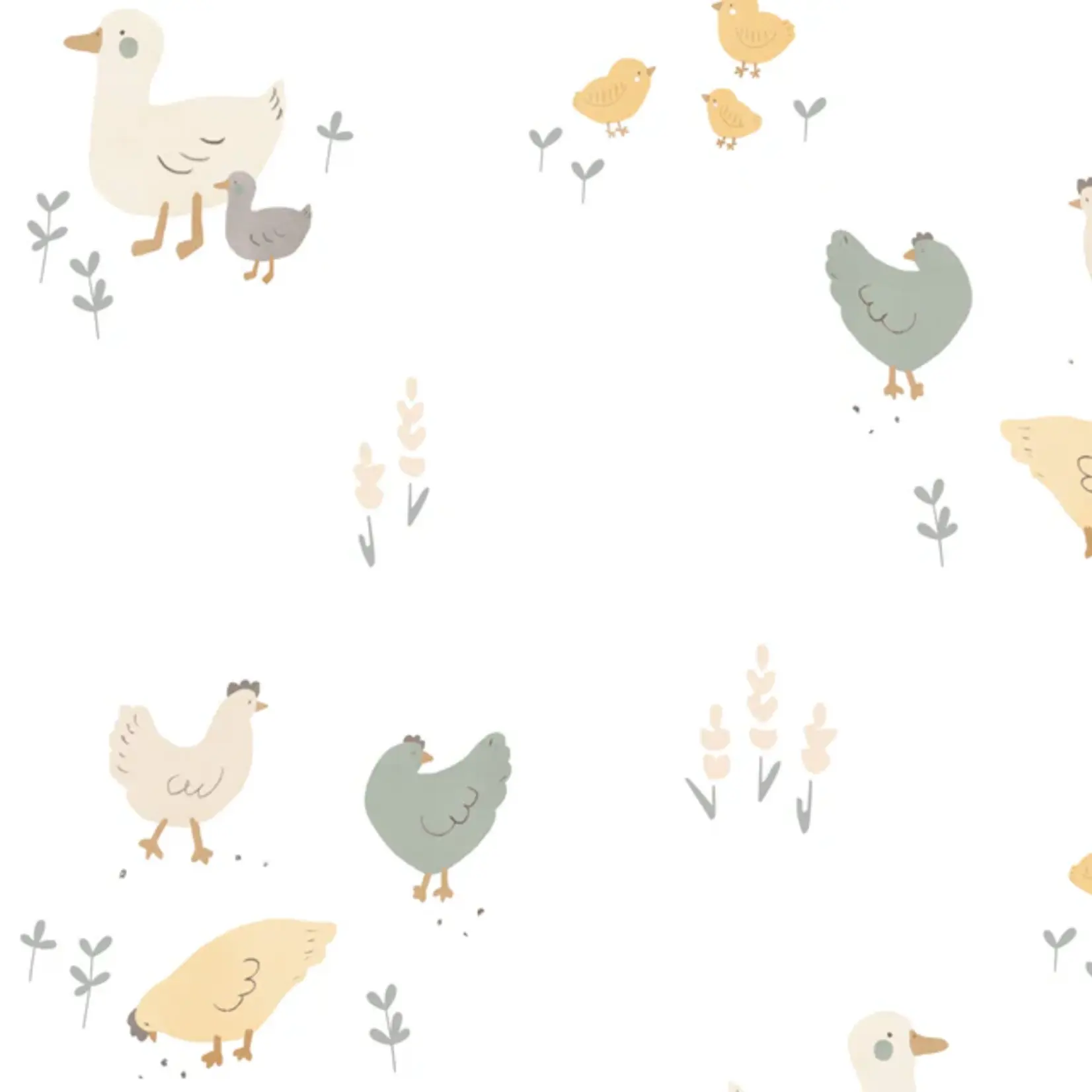 Perlimpinpin PERLIMPINPIN - Couverture de mousseline de coton 'Poules'
