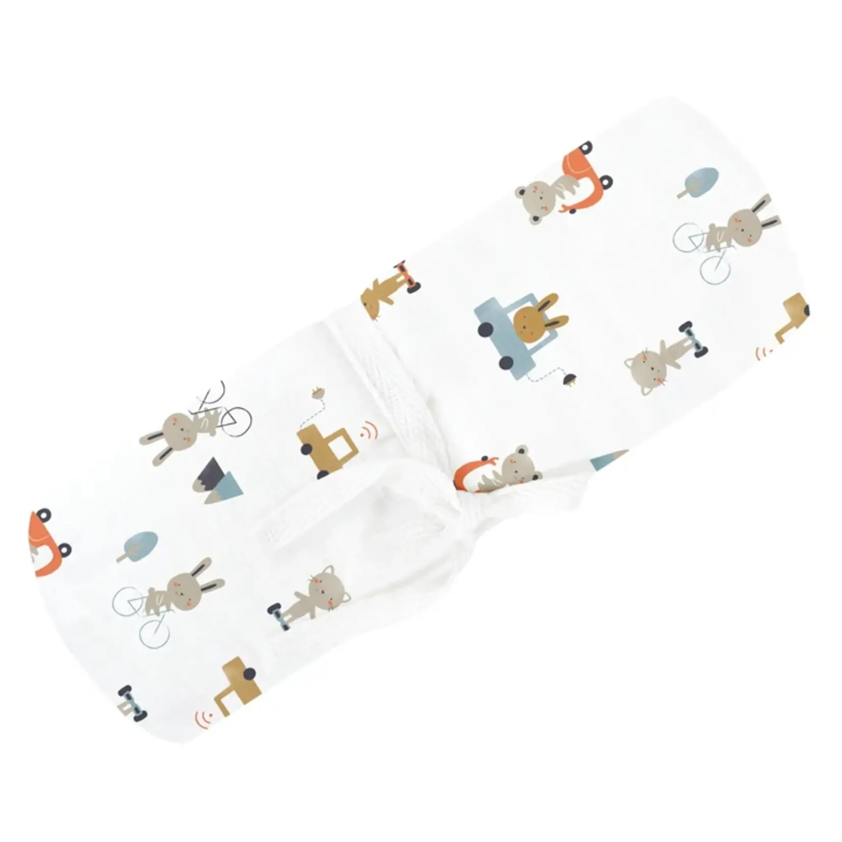 Perlimpinpin PERLIMPINPIN - Couverture de mousseline de coton 'Transports'