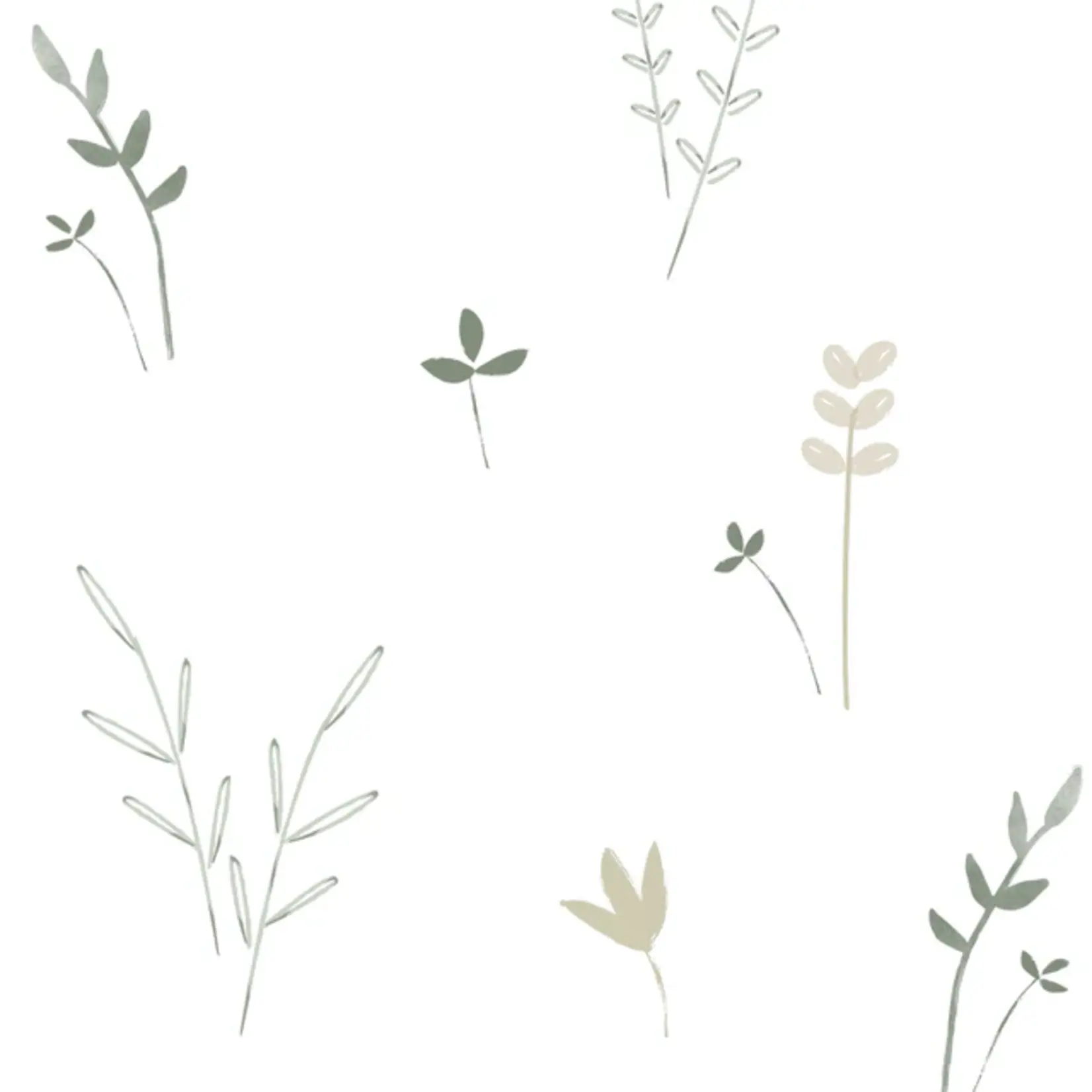 Perlimpinpin PERLIMPINPIN - Cotton muslin blanket 'Leaves'