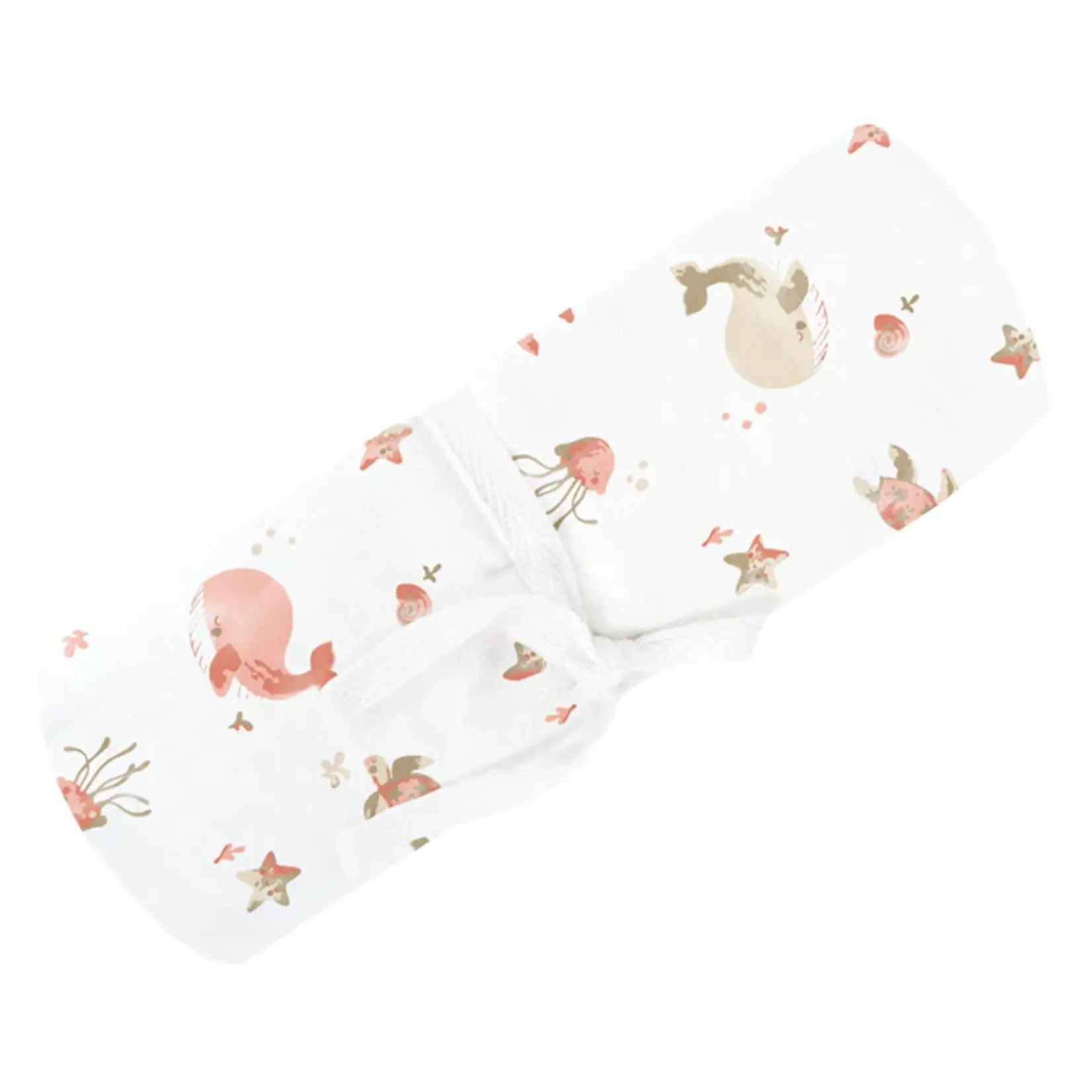 Perlimpinpin PERLIMPINPIN - 'Whales' Cotton Muslin Blanket